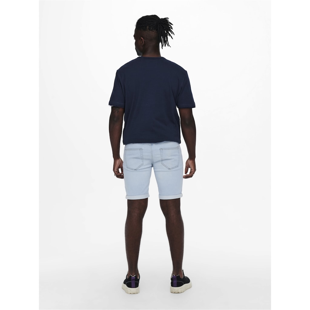 ONLY & SONS Jeansshorts »ONSPLY LIGHT BLUE 5189 SHORTS DNM NOOS«