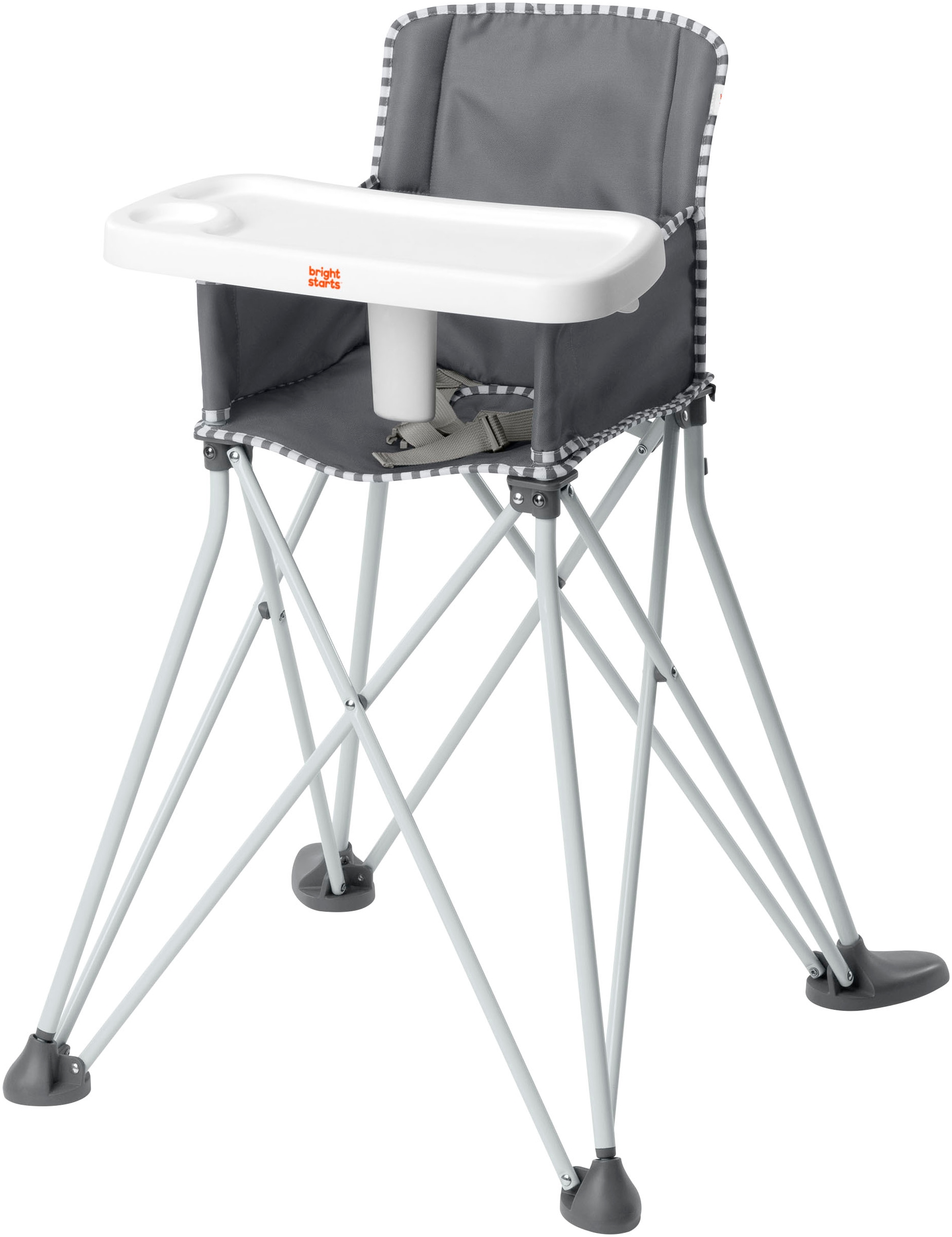 ingenuity Hochstuhl »Pop ‘N Dine Portable High Chair - Grau«, ideal für Unterwegs