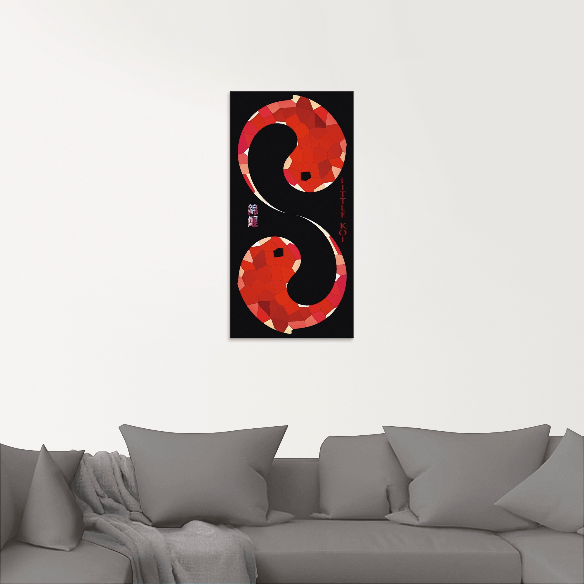 Artland Glasbild »KOI-Karpfen«, Religion, (1 St.), in verschiedenen Größen