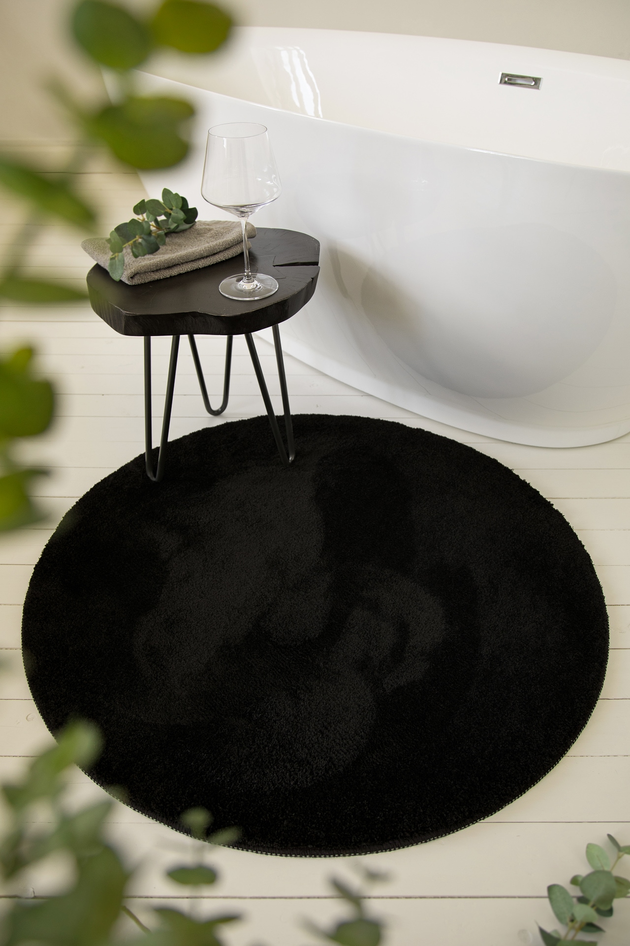 Wecon home Basics Badematte »Joris«, rutschhemmend beschichtet, strapazierfähig, waschbar, viele Größen, Badezimmerteppich, uni