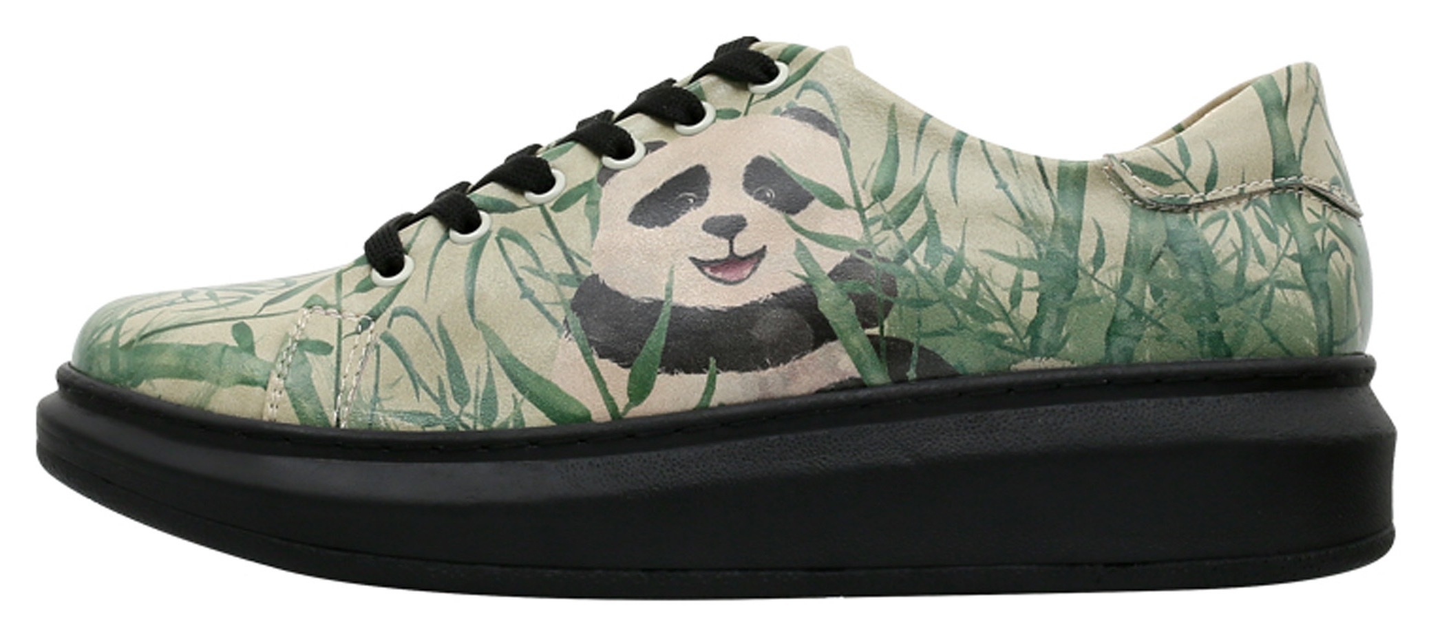 DOGO Schnürschuh »Myra, Bamboo Lover, vegan«, mit Panda-Motiv