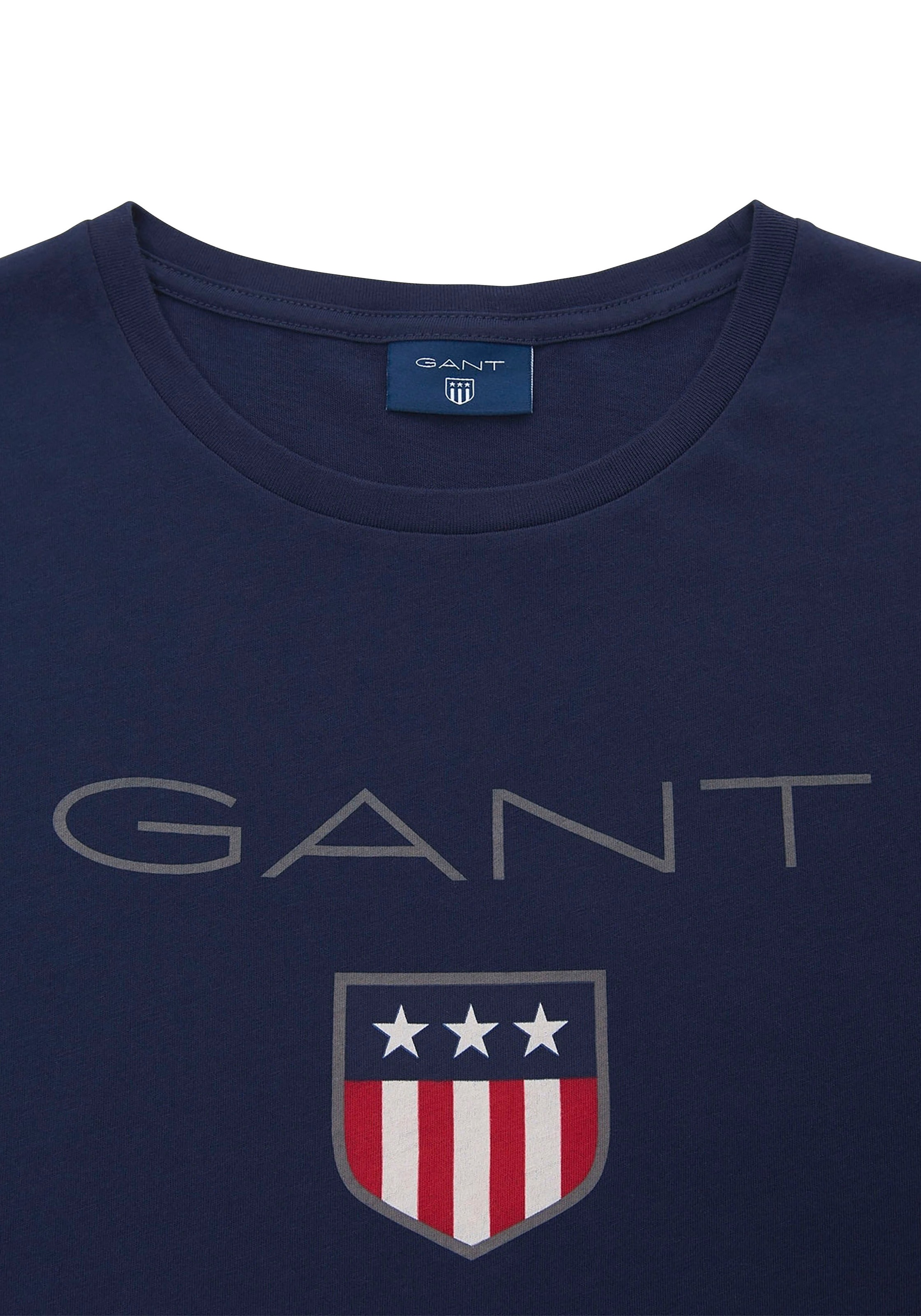 Gant T-Shirt »SHIELD«, Großer Markendruck