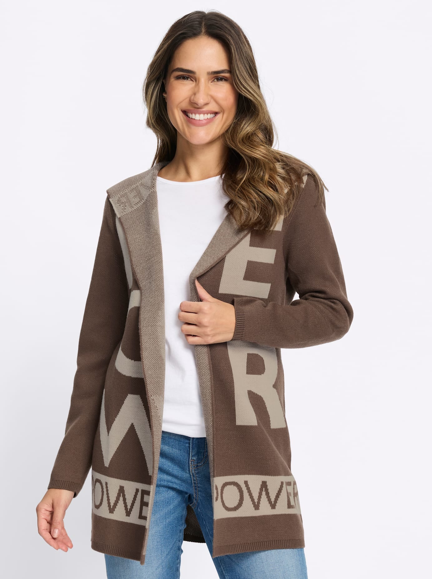 Classic Basics Longstrickjacke