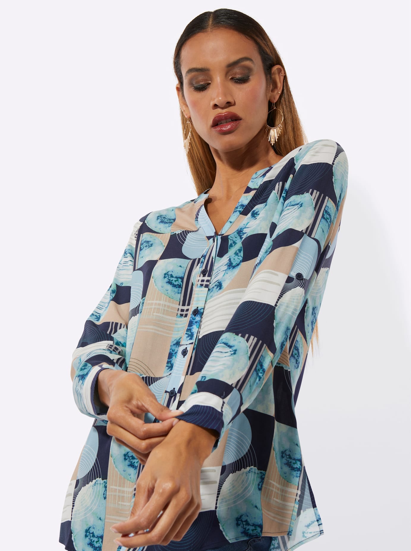 creation L Langarmbluse