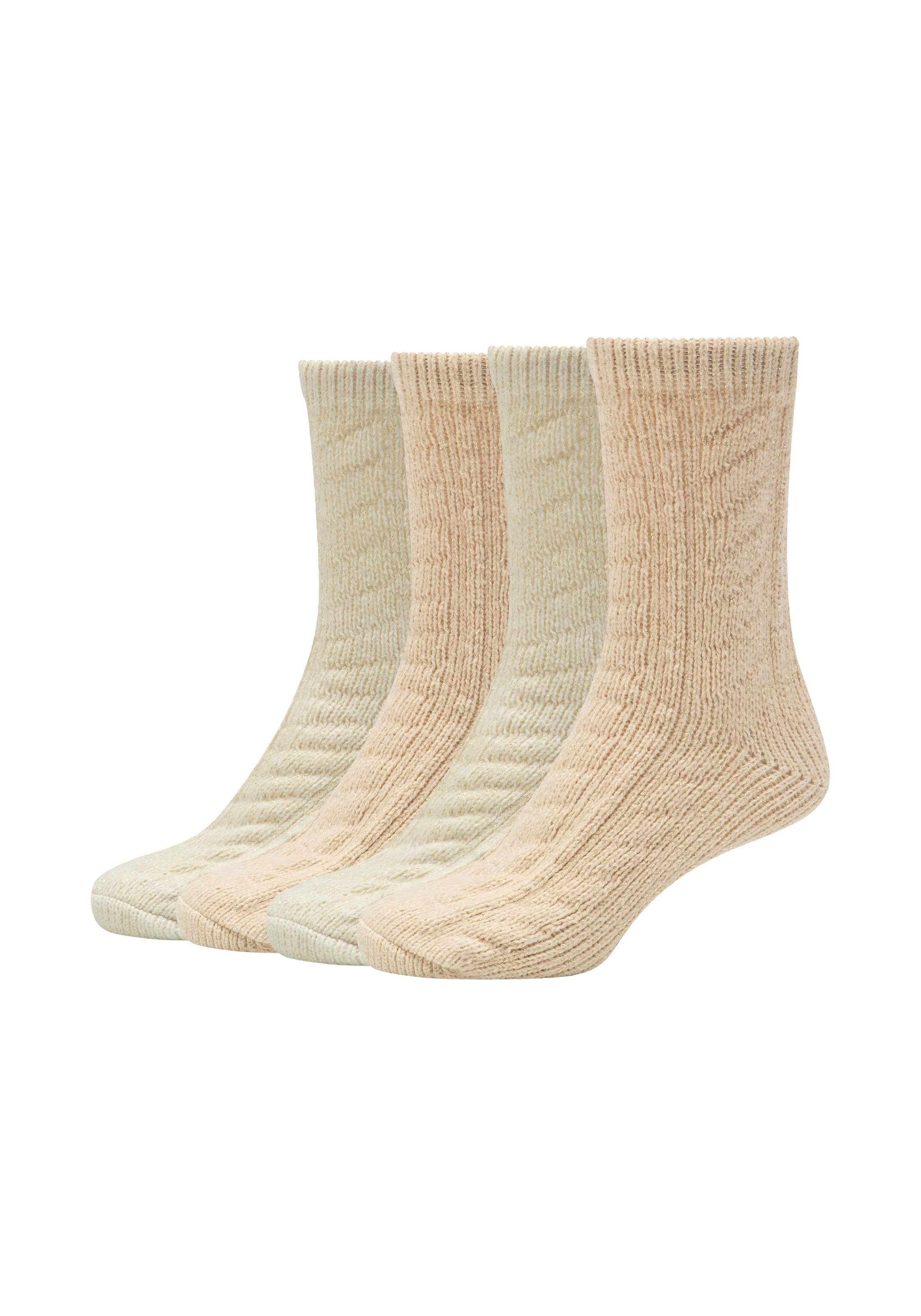 s.Oliver Socken »warm & cozy« 4 Paar tlg. mit Zopfmuster