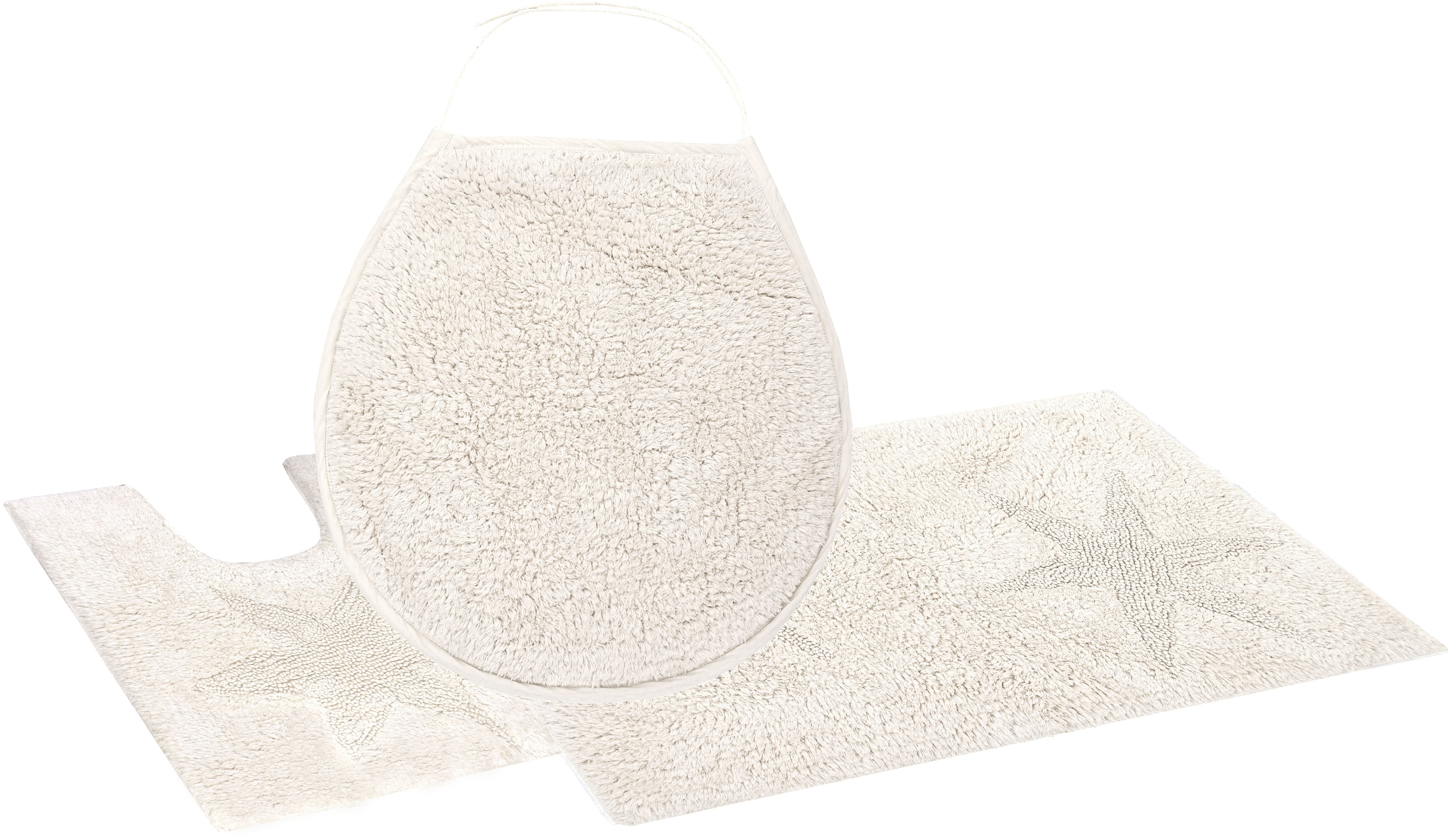 Andas Badematte »Marie« Höhe 13 mm rutschhemmend beschichtet fußbodenheizungsgeeignet strapazierfähig Badteppich, Stern Motiv, Hoch-Tief-Struktur,...