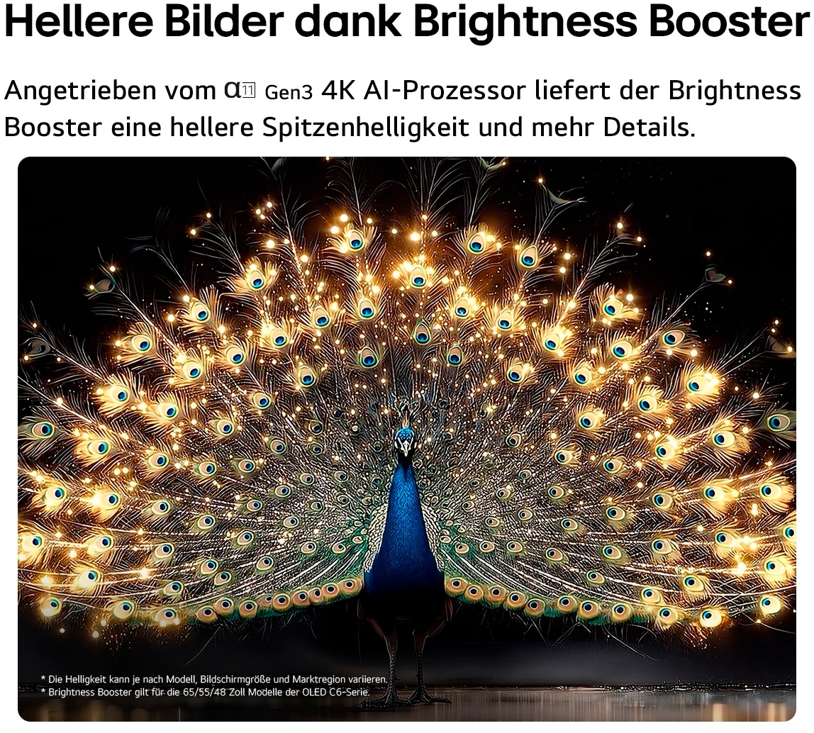 LG OLED-Fernseher »OLED48C68LA« 121 cm/48 ″ Smart-TV
