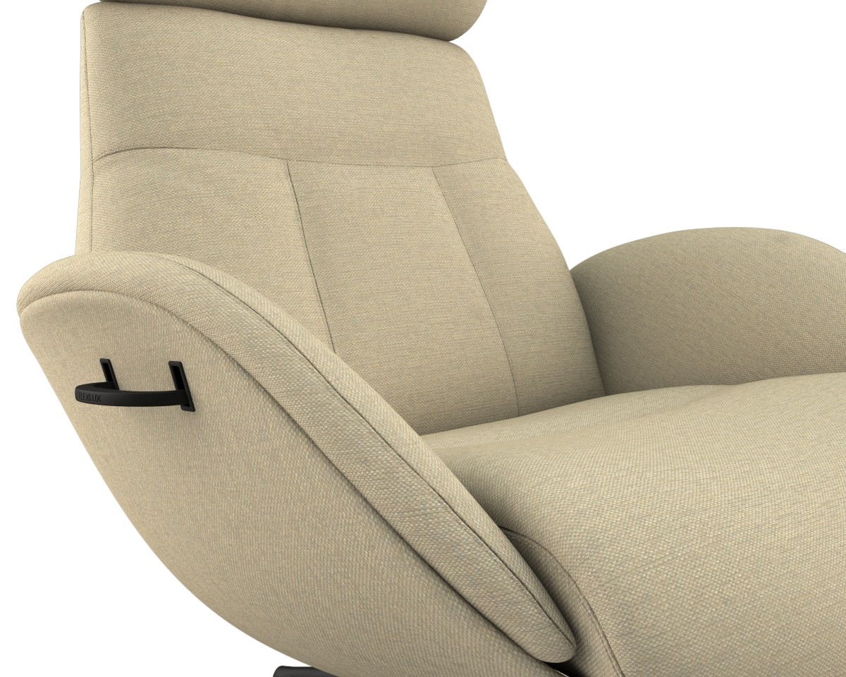FLEXLUX Relaxsessel »Relaxchairs Elegant«, Premium Komfort, Rücken- & Kopfteilverstellung, drehbar, Fuß schwarz