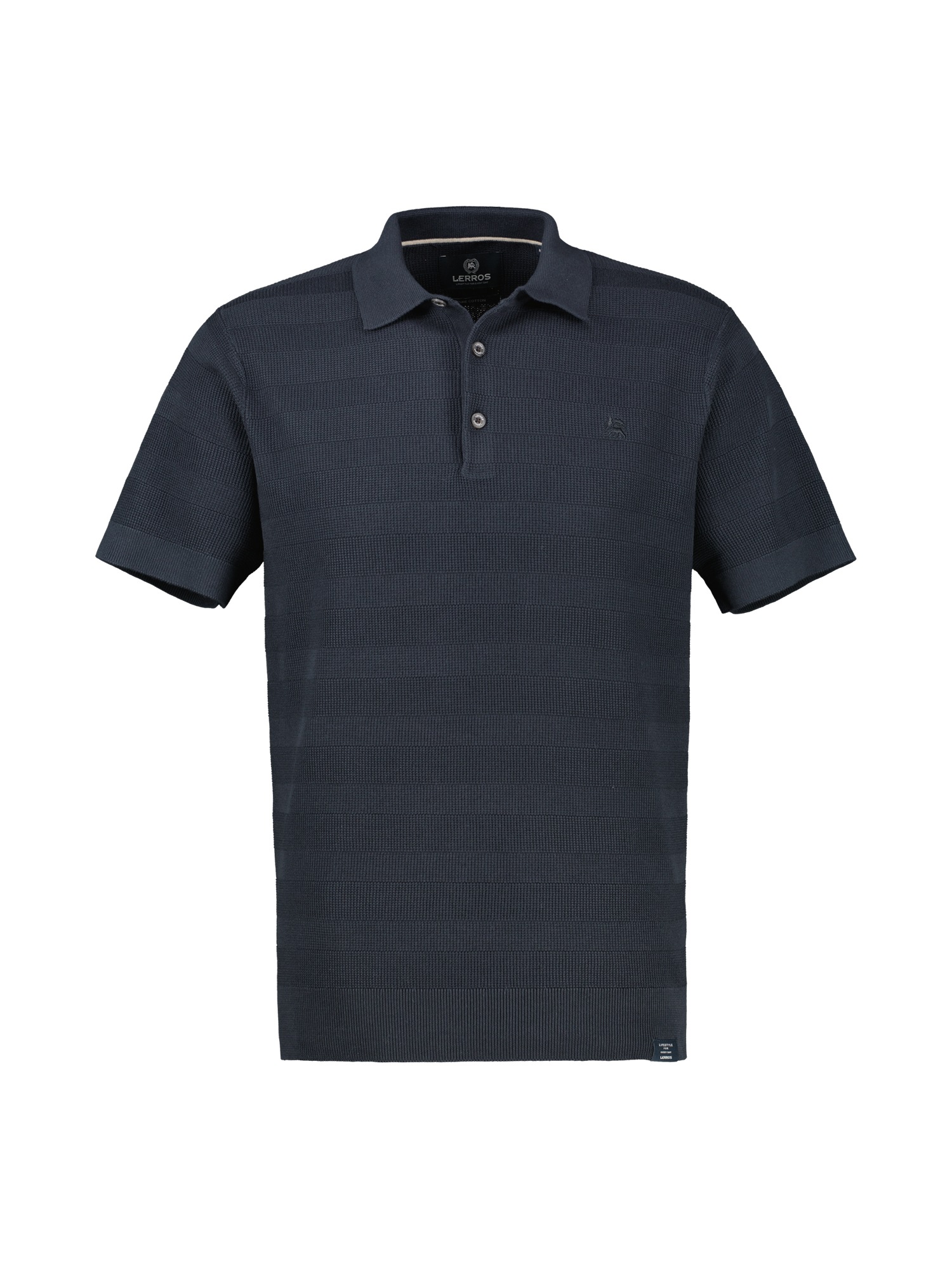 LERROS Poloshirt »Unifarbenes Poloshirt, 100 % Baumwolle«
