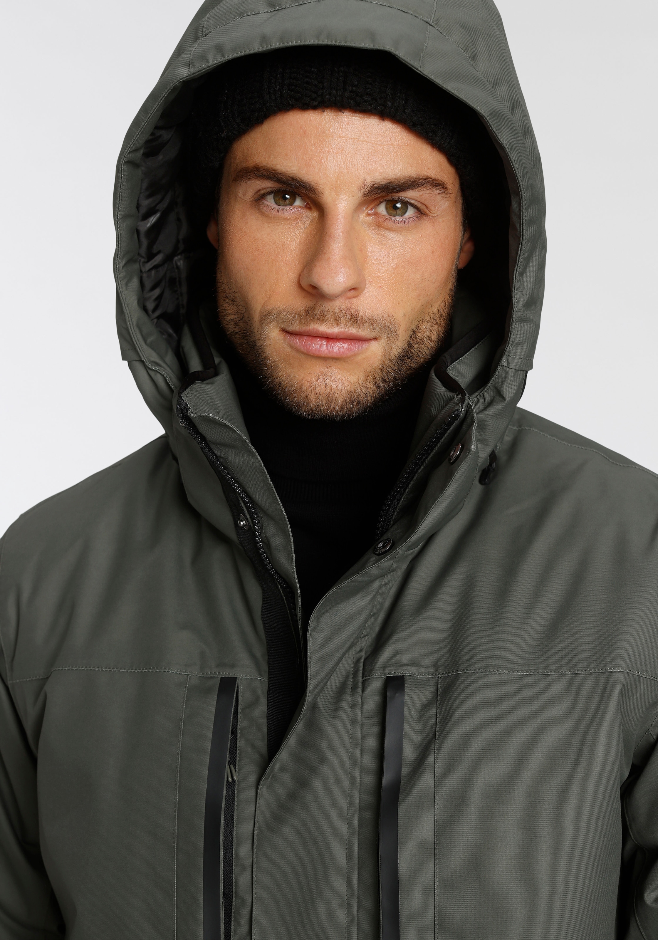 Polarino Funktionsparka mit Kapuze Atmungsaktiv, winddicht und wasserdicht. Wassersäule 5000mm.