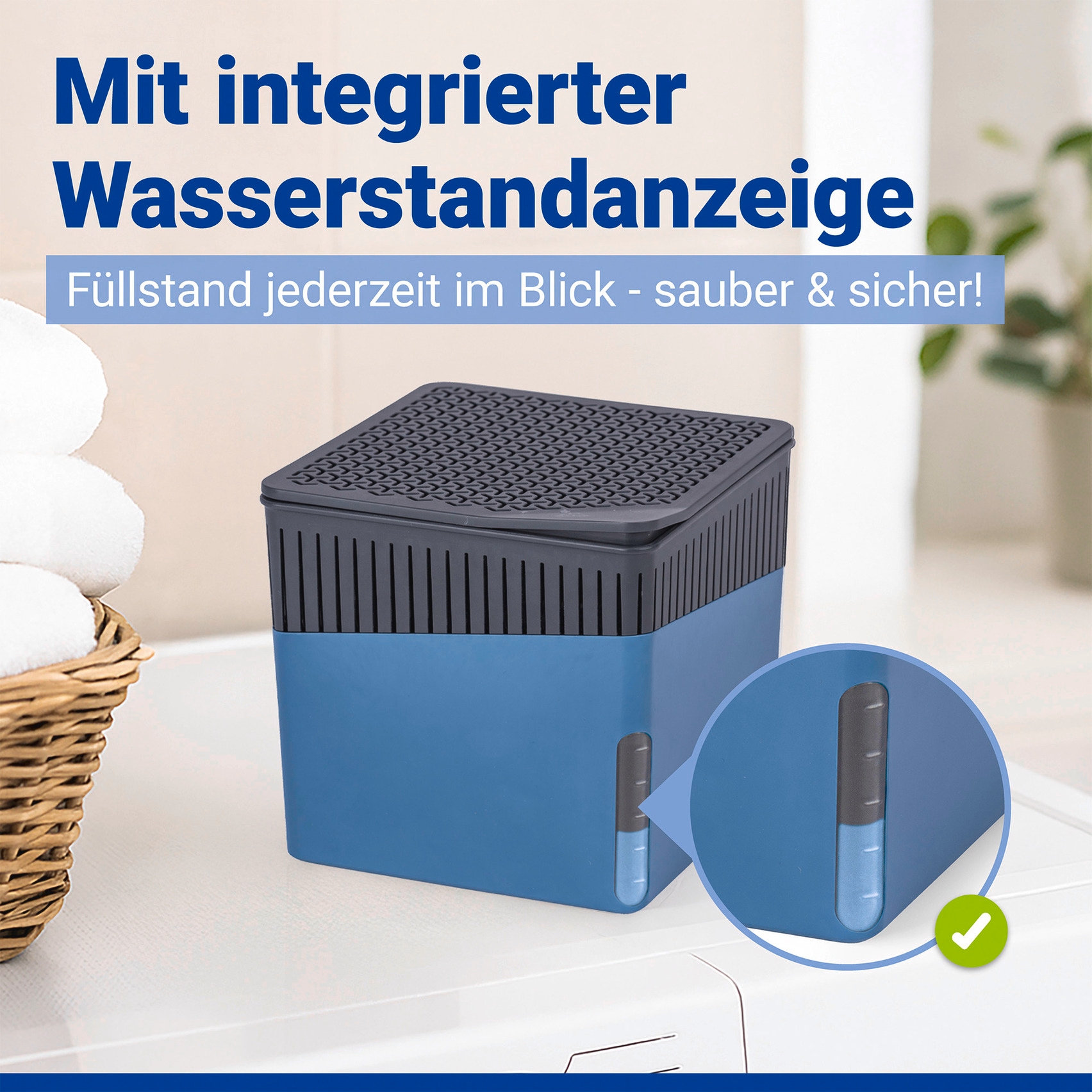 WENKO Luftentfeuchter »Cube« für 80 m³ Räume 1000 g