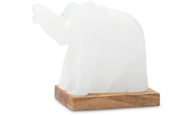 Salzkristall-Tischlampe »Elefant«