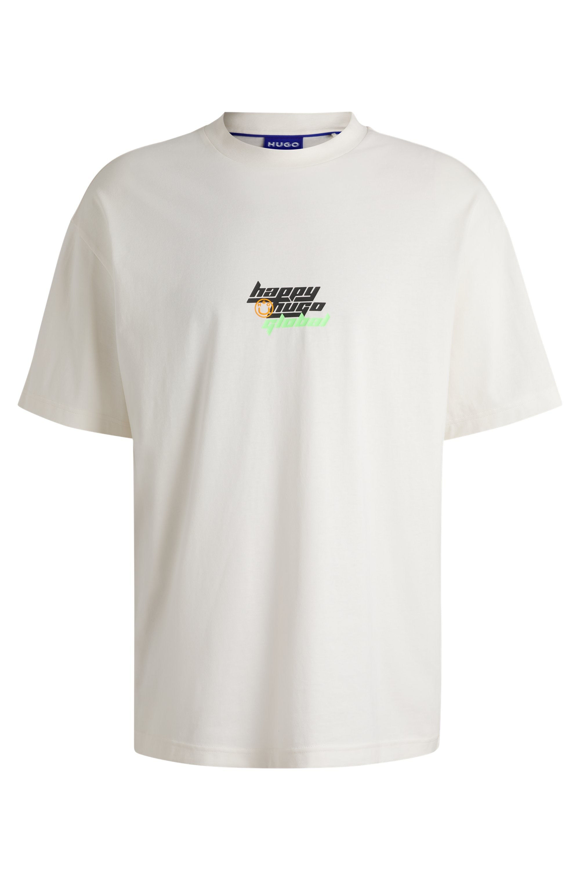 HUGO Blue T-Shirt »Nerperi«, mit buntem Logoschriftzug