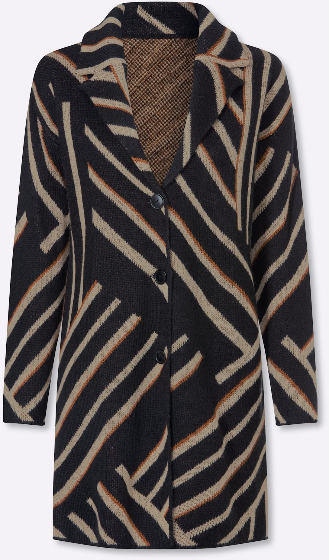 Classic Basics Longstrickjacke