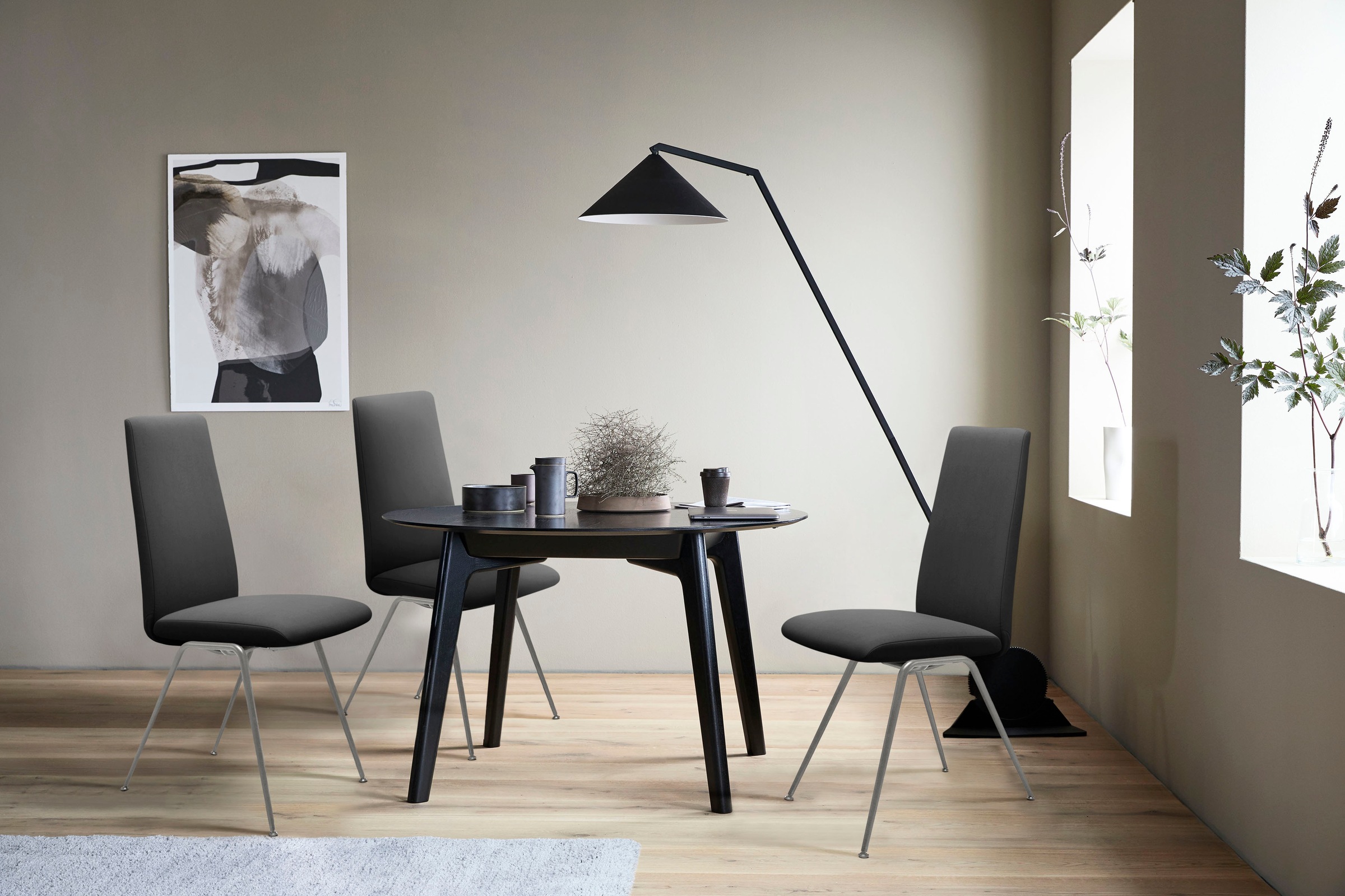 Stressless® Polsterstuhl »Laurel« () High Back, Größe L, mit Beinen aus Stahl in Chrom matt