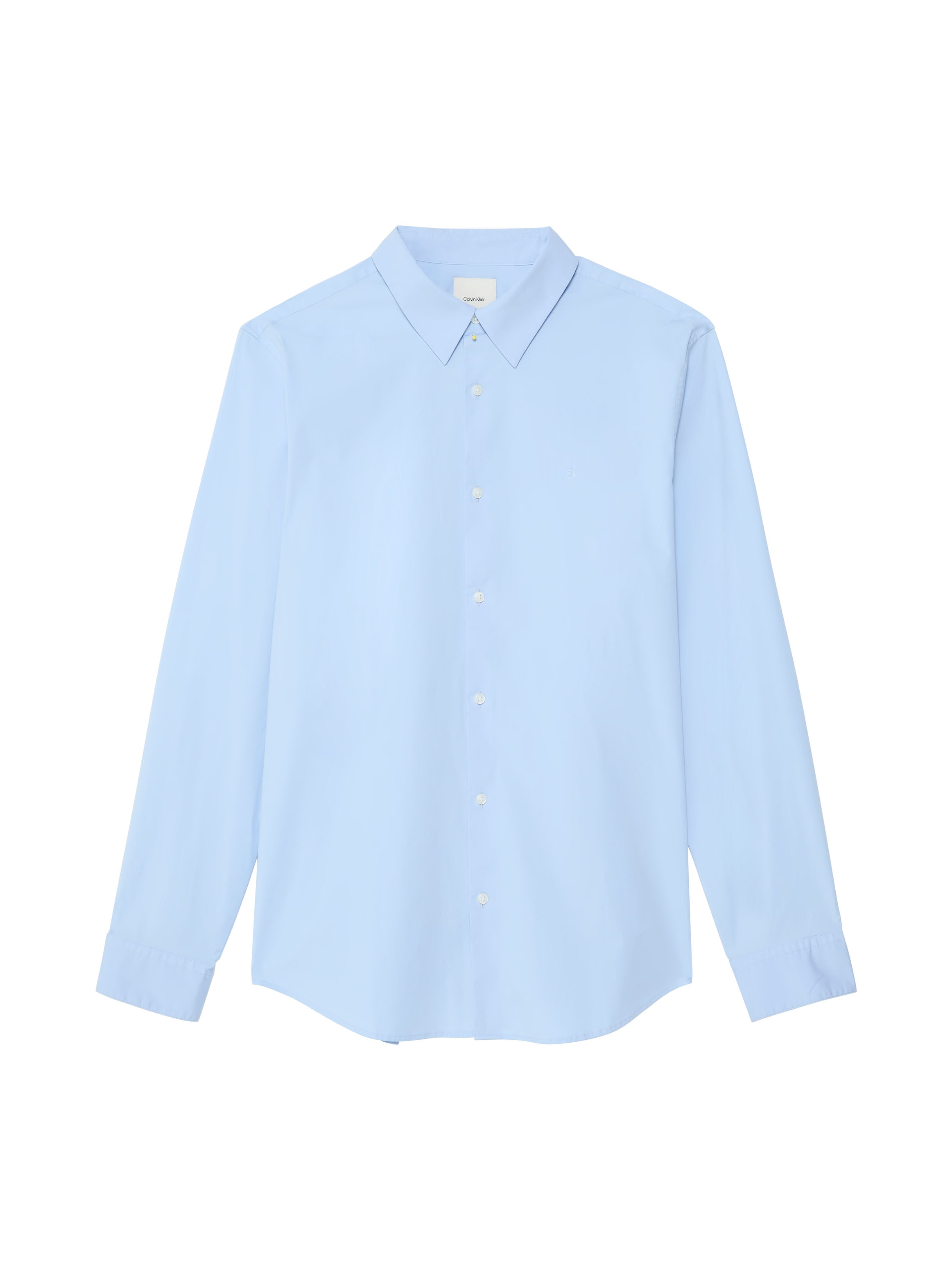 Calvin Klein Langarmhemd »LONG SLEEVE SOLID STRETCH SLIM SHIRT«, slim fit, in Unifarbe
