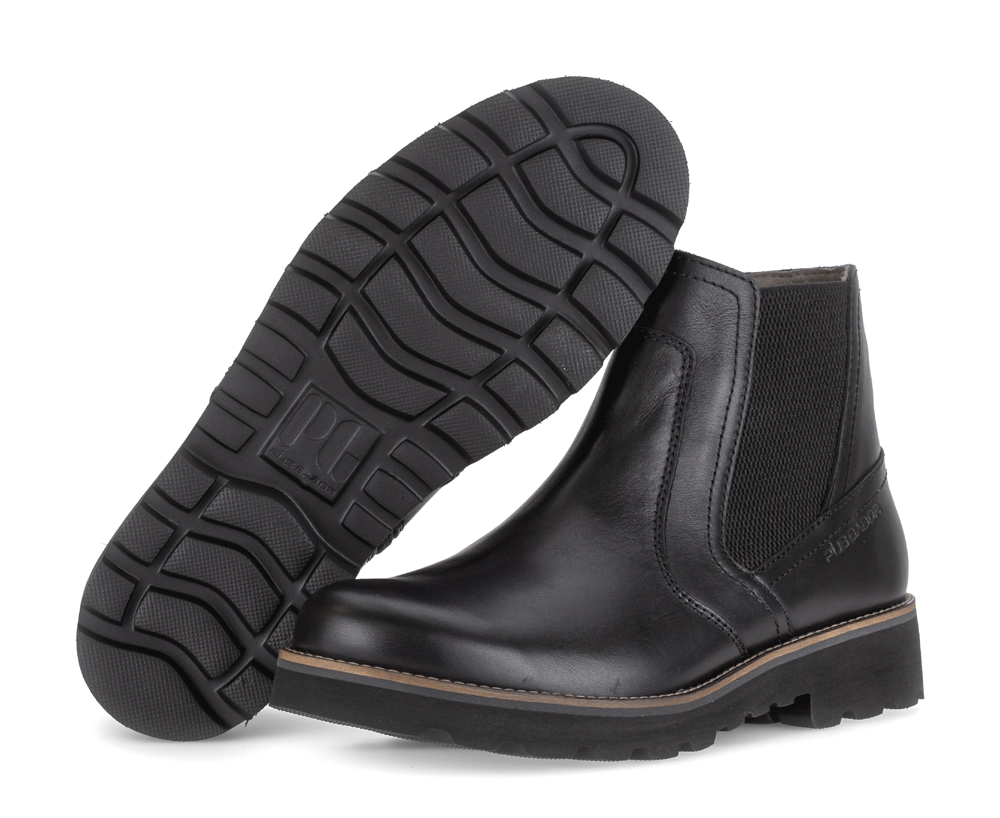 Pius Gabor Chelseaboots, Stiefelette, Businessschuh mit Ziernähten, Schuhweite G (= weit)