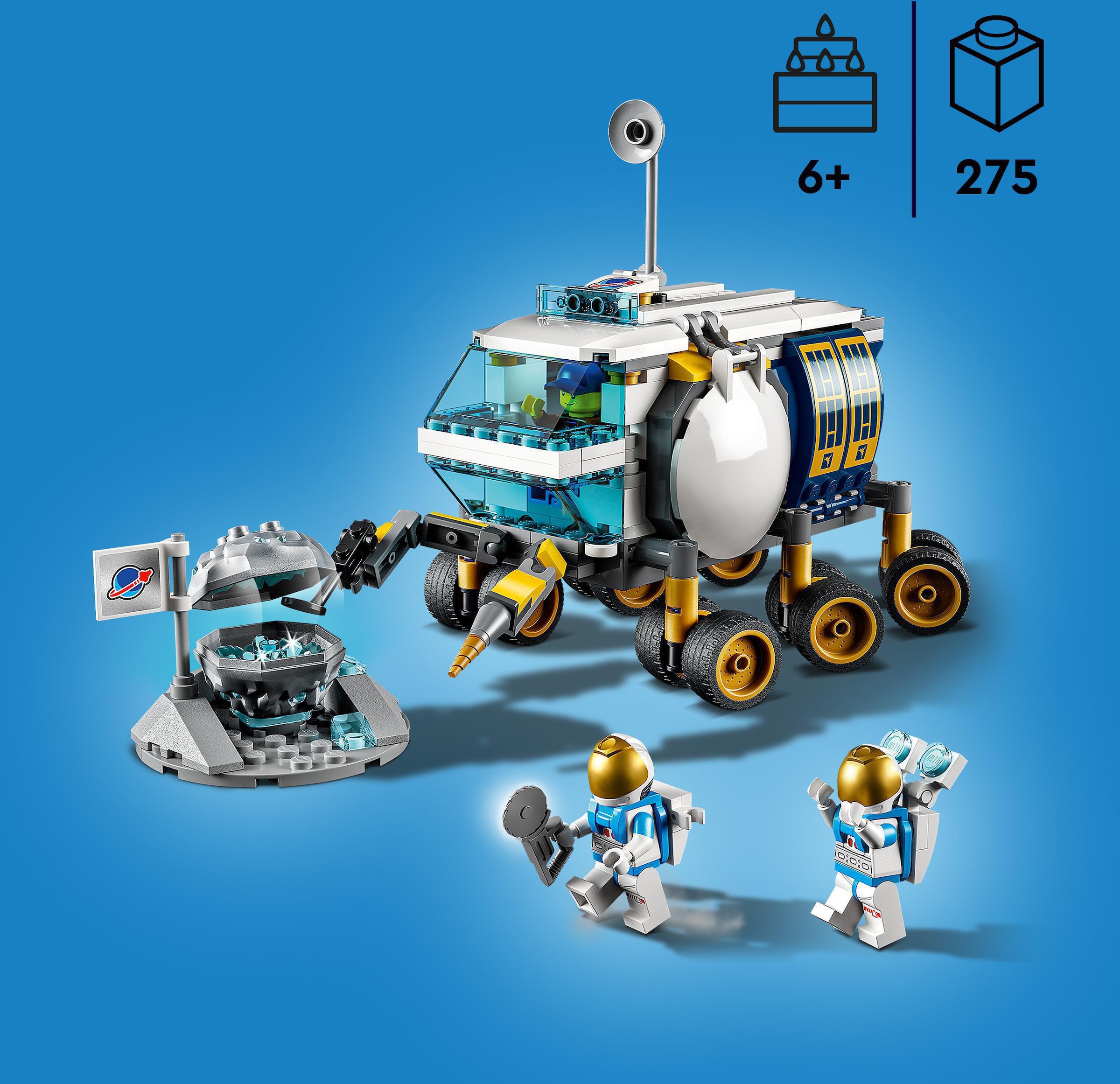 LEGO® Konstruktionsspielsteine »Mond-Rover (60348), LEGO® City«, (275 St.), Made in Europe