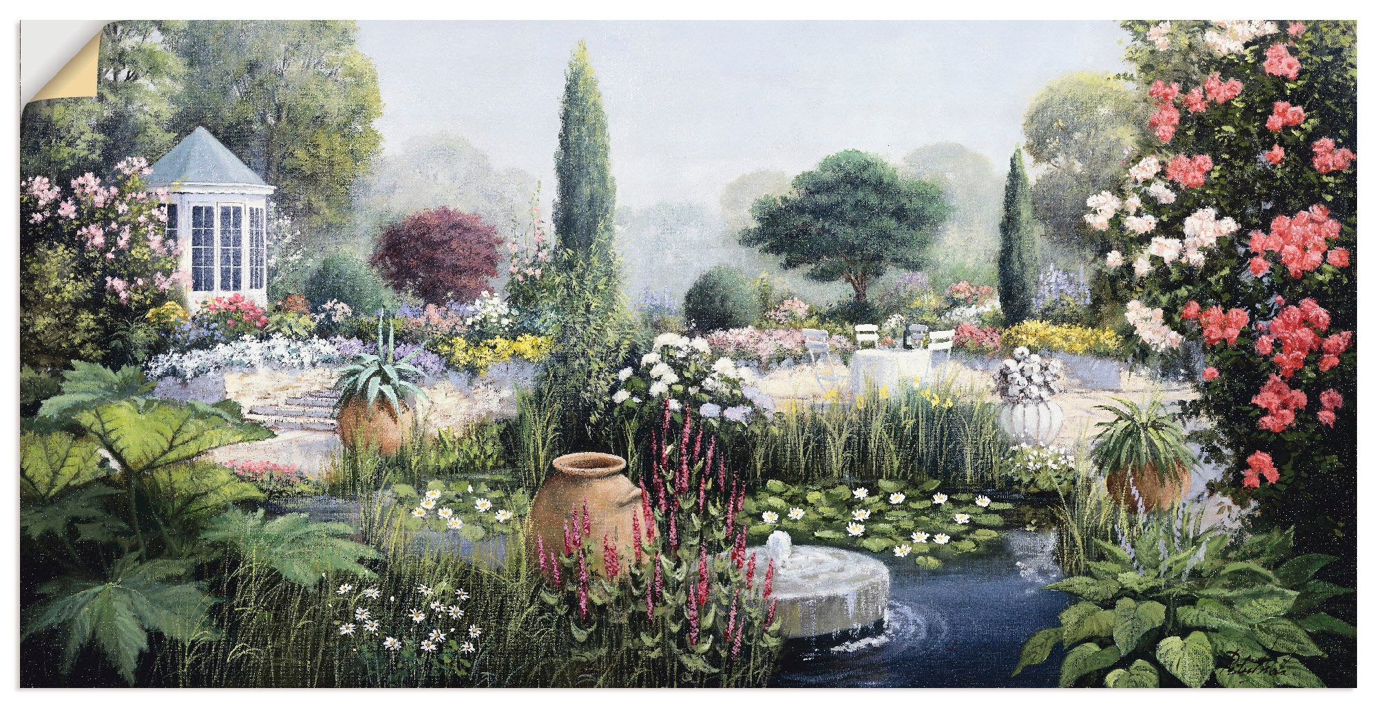 Artland Wandbild »Sommerglanz II«, Garten, (1 St.), in vielen Größen & Produktarten -Leinwandbild, Poster, Wandaufkleber / Wandtattoo auch für Badezimmer geeignet