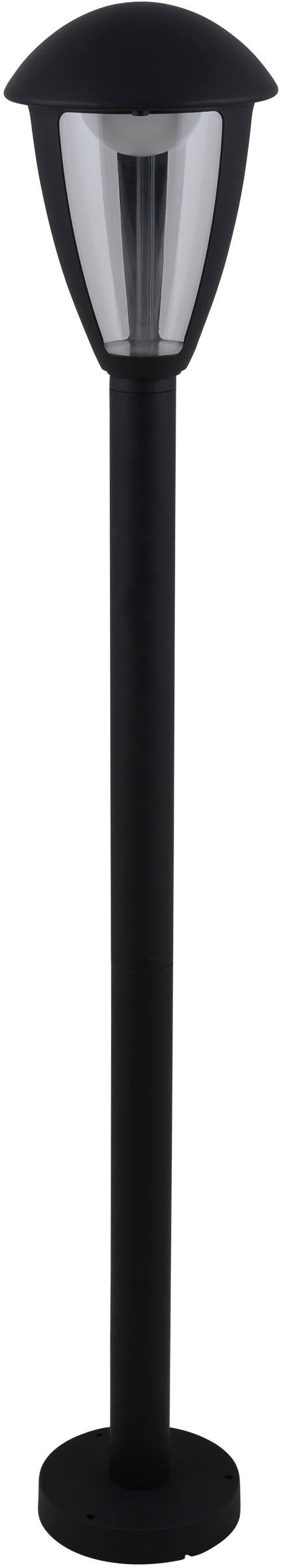 näve LED Außen-Stehlampe »Clint«, 1 flammig, Aluminium schwarz Kunststoff klar incl. 14x LED IP44 Höhe 100cm