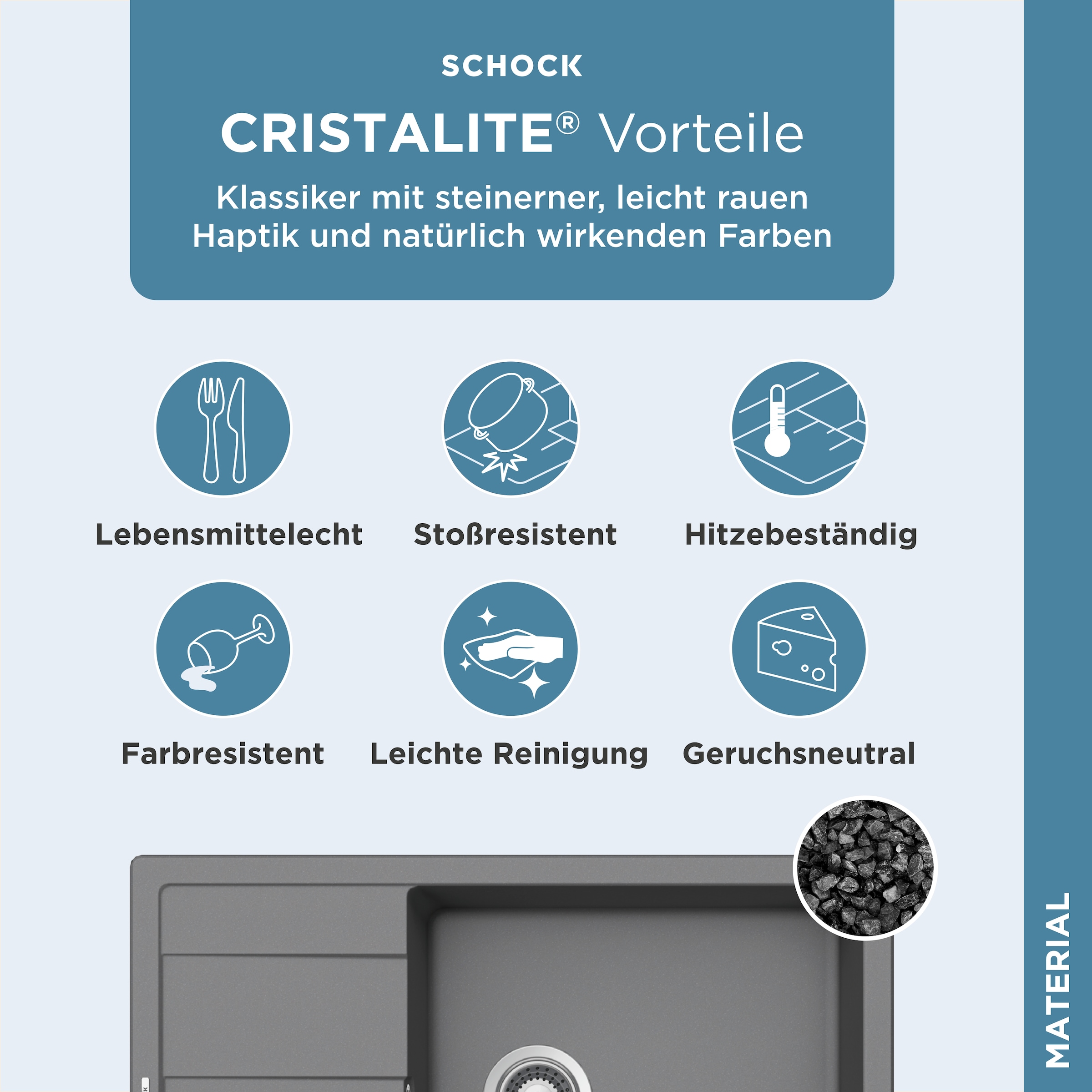 Schock Granitspüle »Manhattan D-100LS«