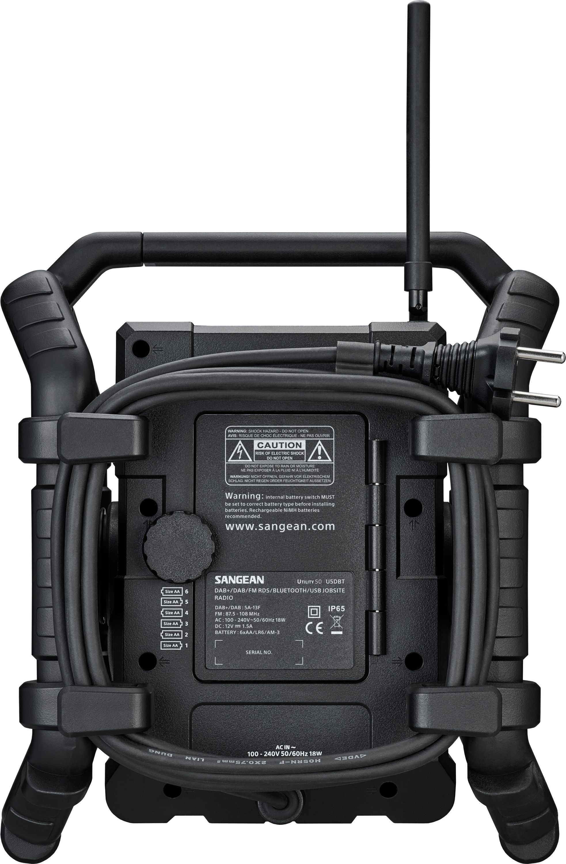 Sangean Digitalradio (DAB+) »UTILITY 50 U5 DBT«, (Bluetooth Digitalradio (DAB+)-FM-Tuner)