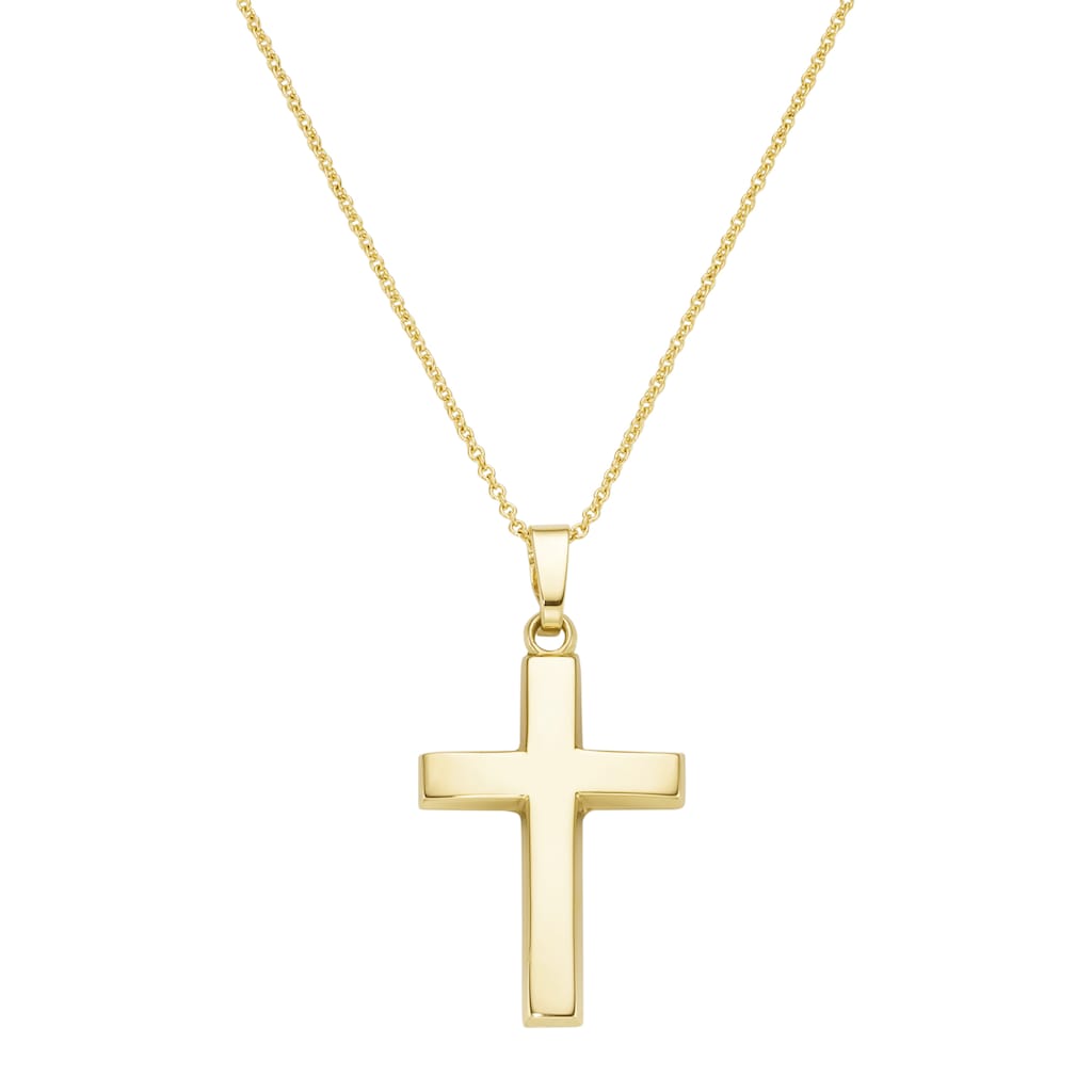Luigi Merano Kreuzkette »Kette Kreuz Anhänger, Gold 585«