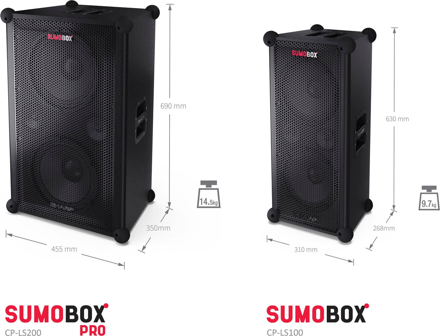 Sharp Party-Lautsprecher »SumoBox CP-LS100«, PartyBox