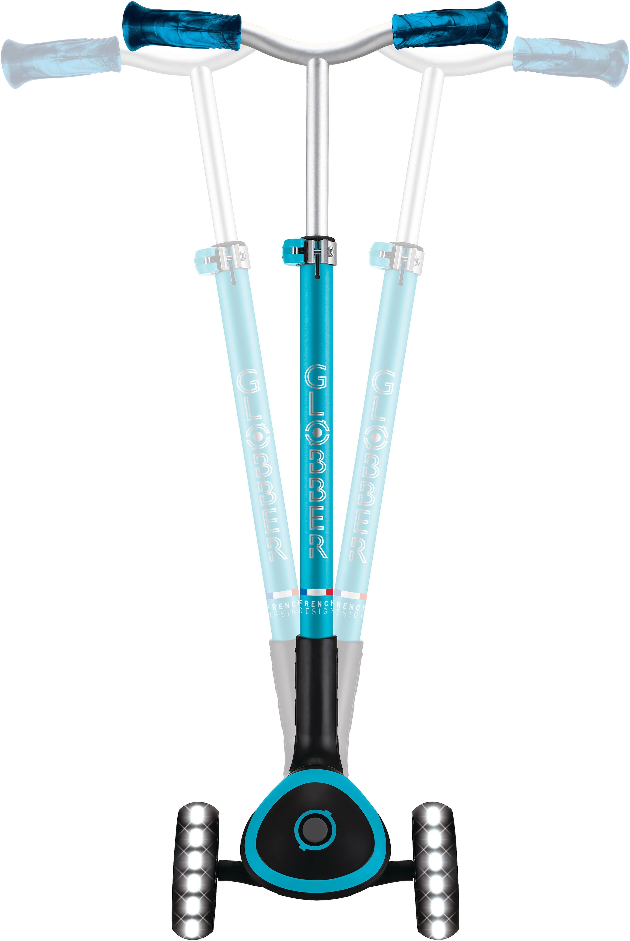 Globber Tretroller »ACE LIGHTS, mit Leuchtrollen«