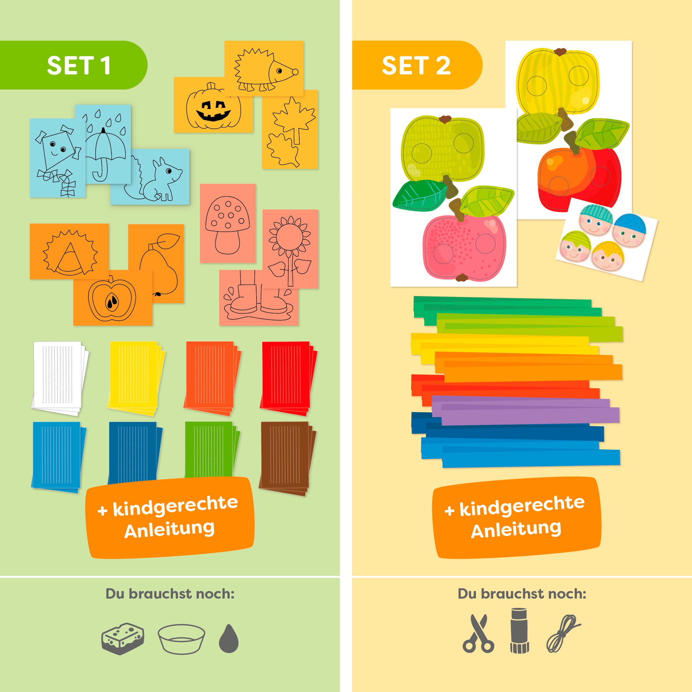 Haba Kreativset »2er Bastelsets Erstes Basteln Herbst«