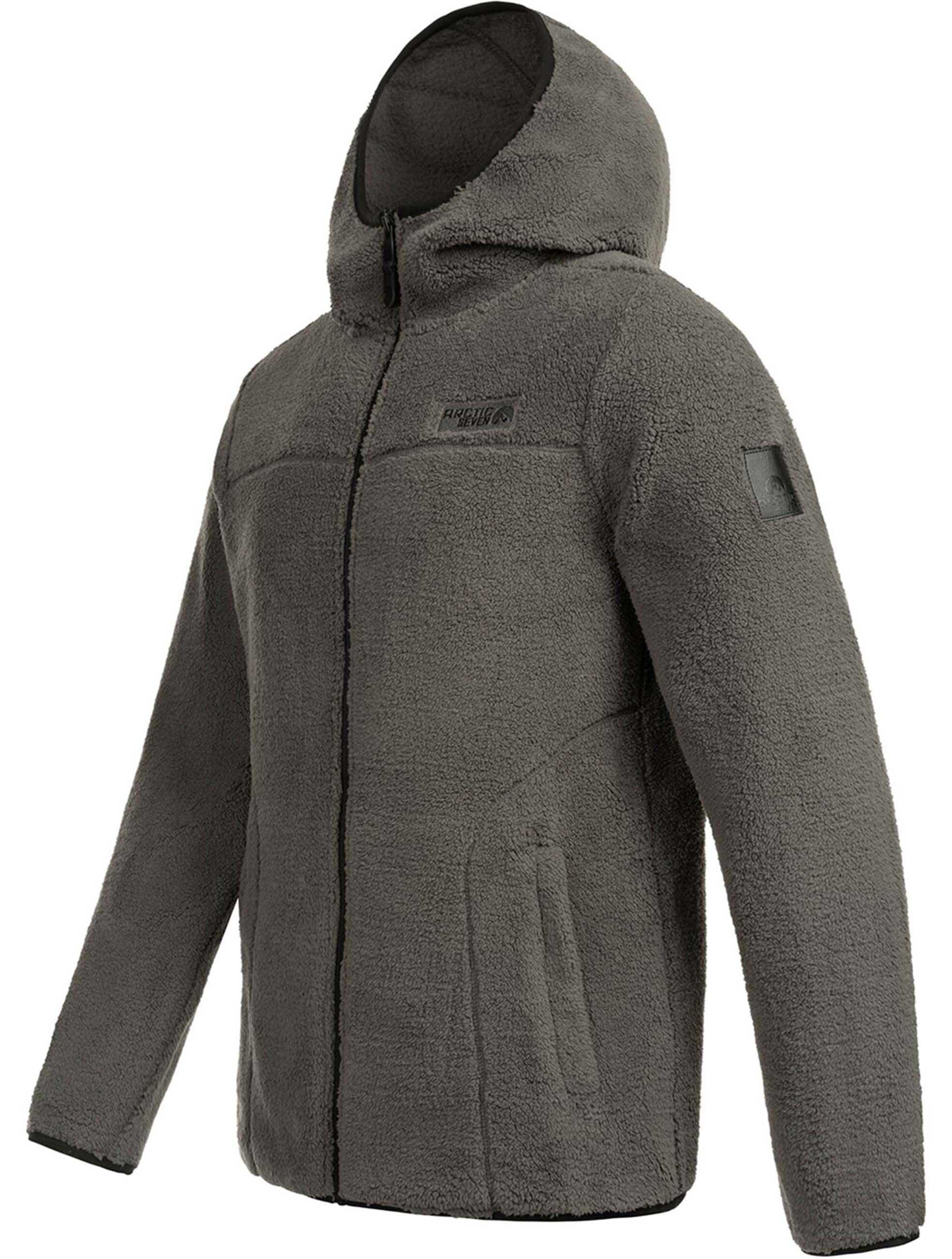 Arctic Seven Fleecejacke »Arctic Seven Herren Sherpa Fleecejacke mit Kapuze AS413«