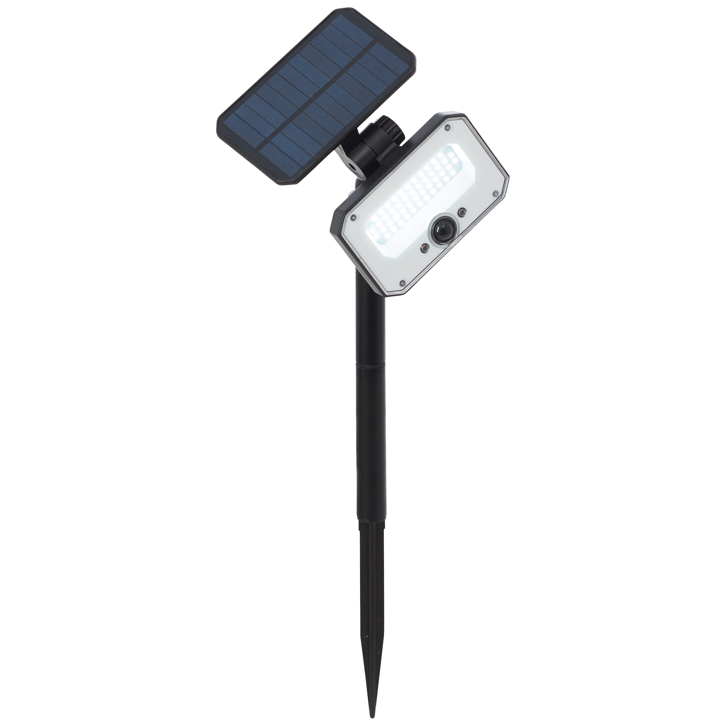 Brilliant LED Gartenstrahler »Joplin«, LED Außenspießleuchte, Solar, 54 cm, 1100 lm, 4100 K, schwarz