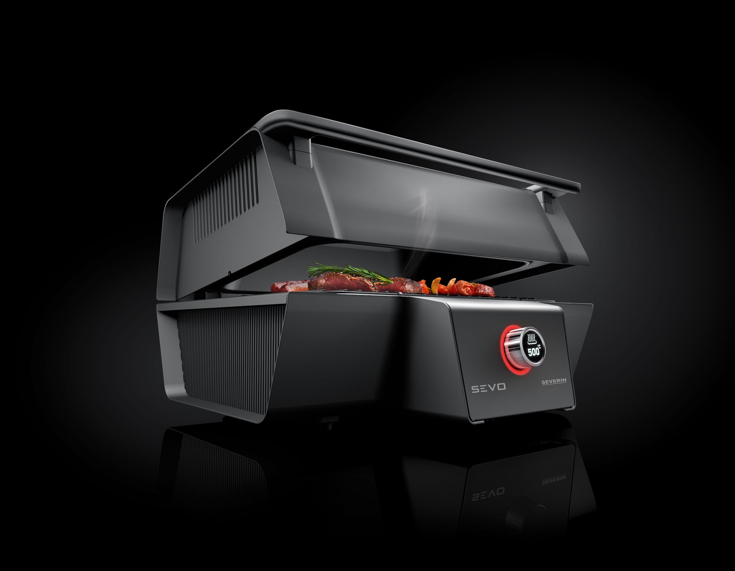 Severin Tischgrill »SEVO GT PG 8106«, 3000 W, BoostZone - 500°C für perfekte Brandings, integrierten Kernthermometer