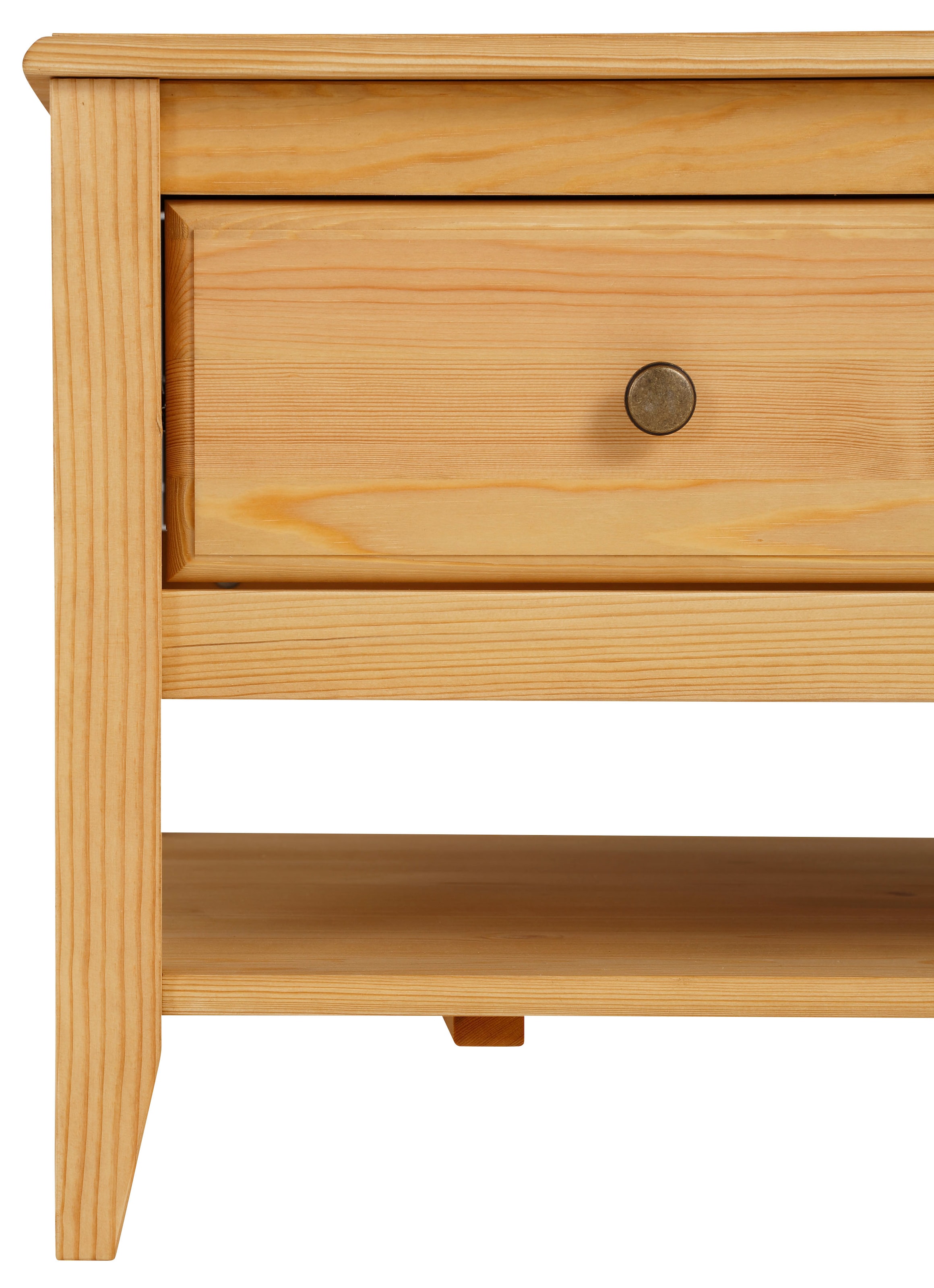 OTTO home Couchtisch »Leonis« Breite 89 cm, mit Schubladen und Ablageboden, massiver Kiefer,  FSC®