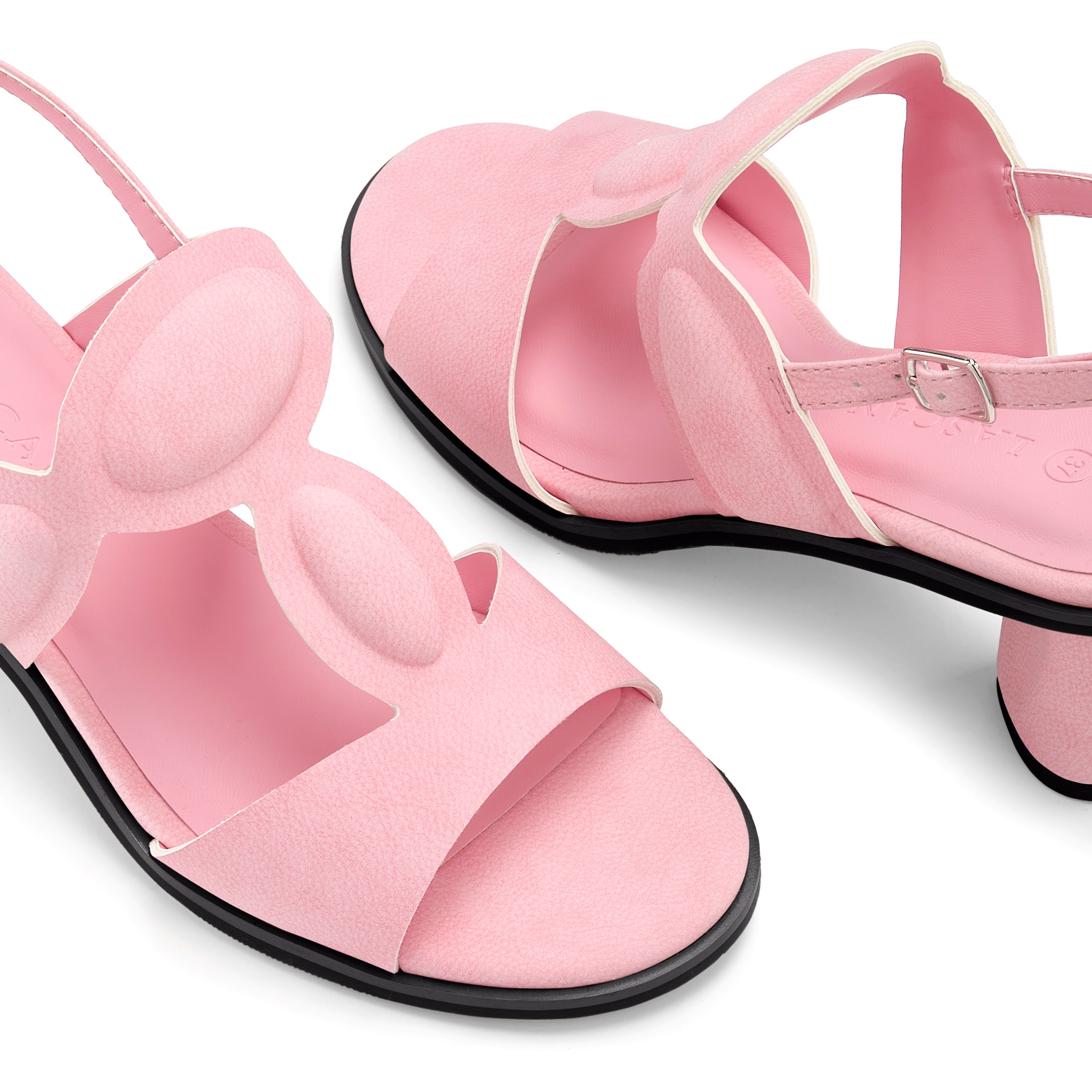 LASCANA Sandalette »Sommerschuh, offener Absatzschuh, Sandale, Riemchensandalette«  mit Blockabsatz VEGAN