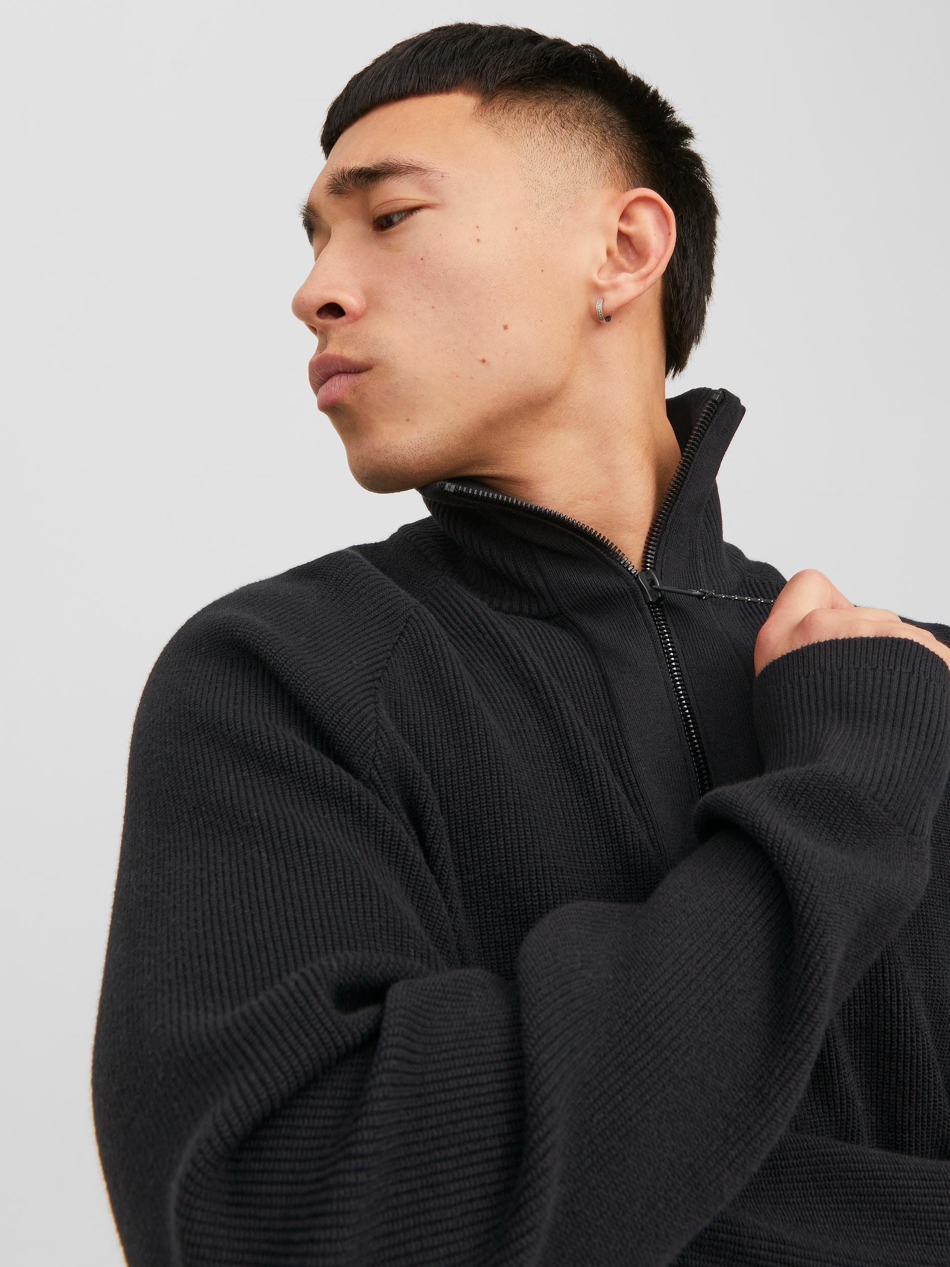 Jack & Jones Stehkragenpullover »JCOFILO KNIT HALF ZIP SN«