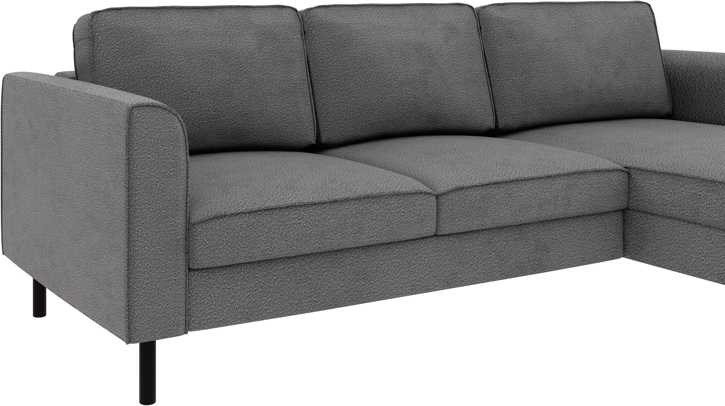 Home affaire Ecksofa »Booster Couch wahlweise mit Schlaffunktion und Bettkasten-auch in Cord«, Recamiere beidseitig montierbar, Sofa in L-Form, 232 cm