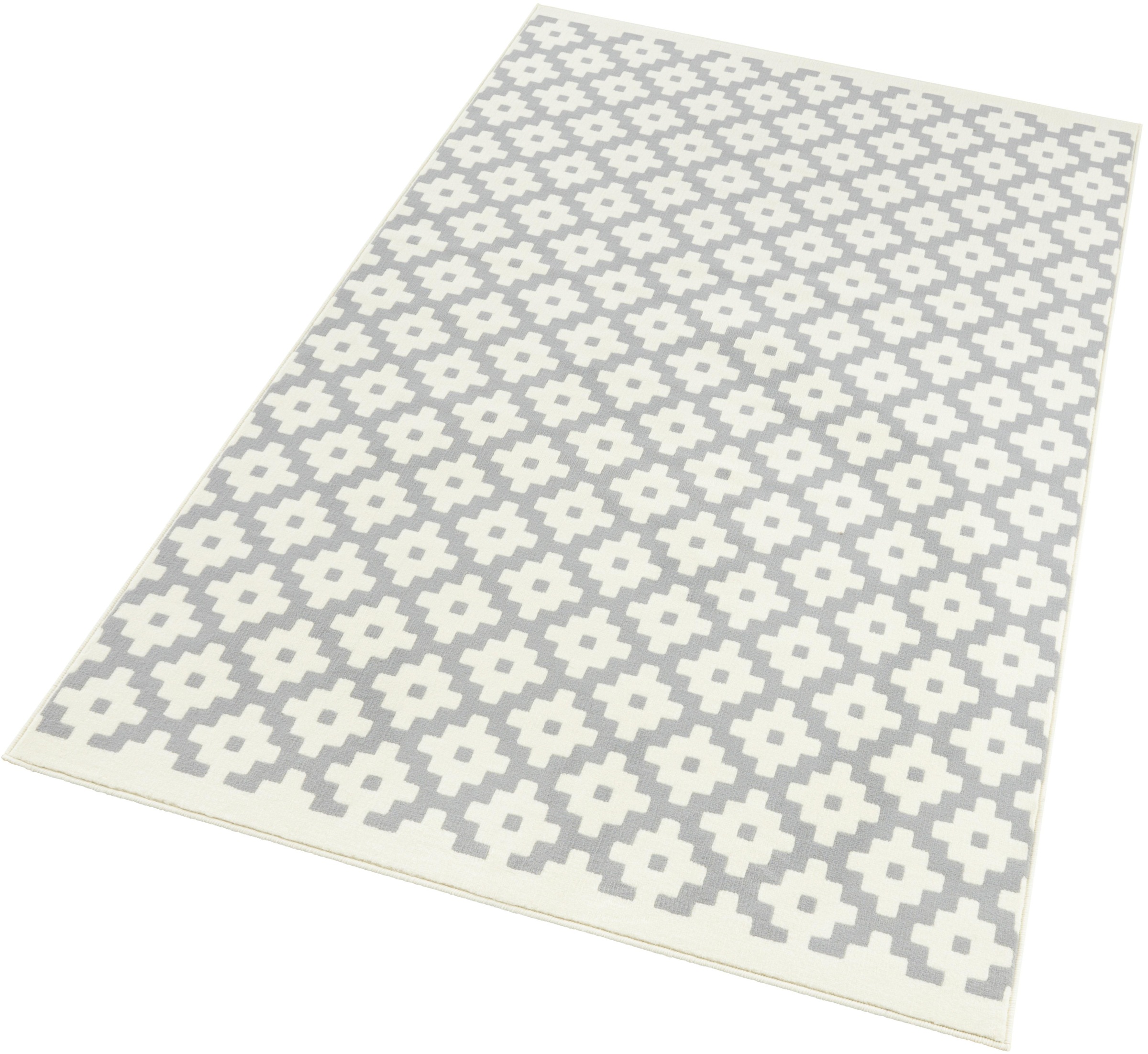 HANSE Home Teppich »Lattice«, rechteckig, 9 mm Höhe, Kurzflor, gekettelt, Wohnzimmer