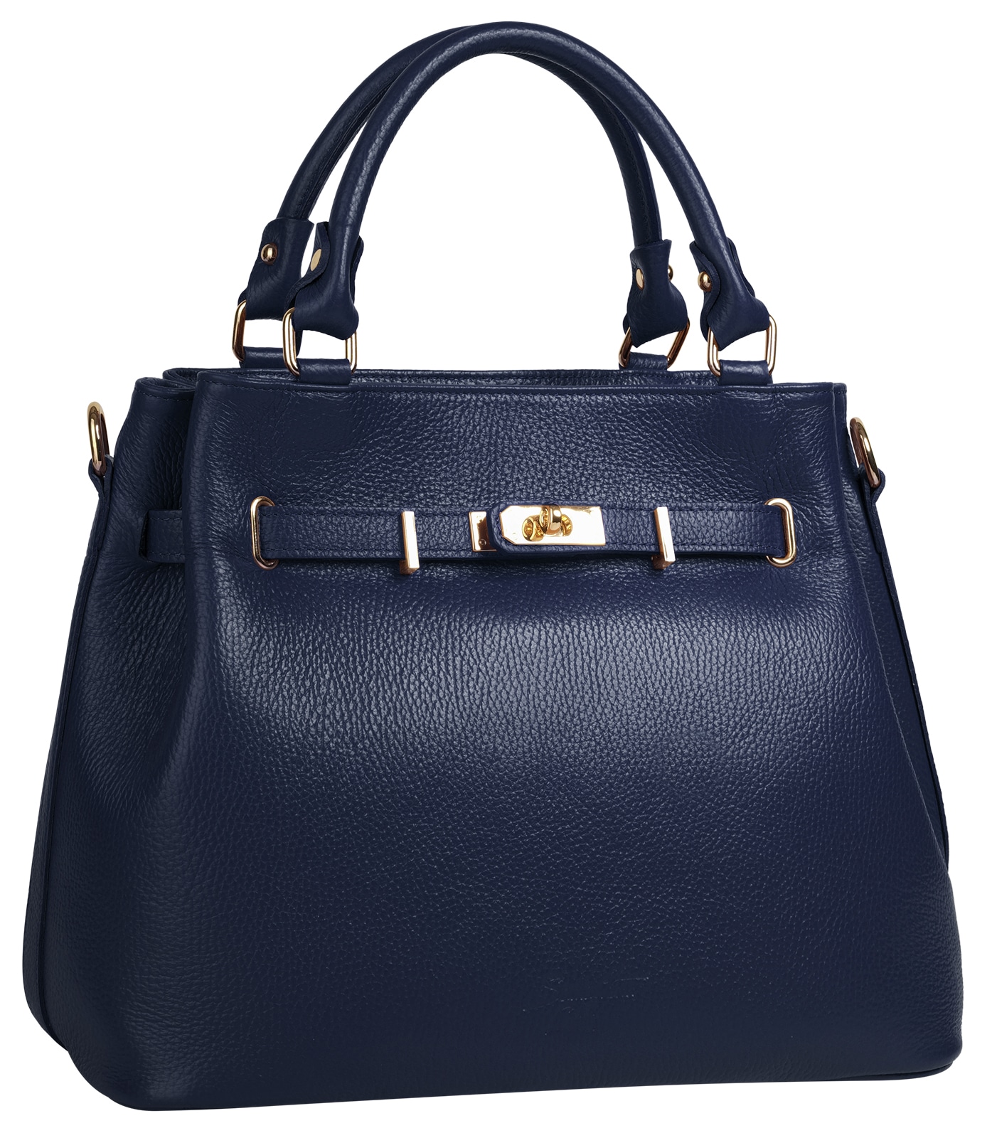 Samantha Look Henkeltasche, echt Leder, Made in Italy, geräumige Henkeltasche mit Smartphonefach