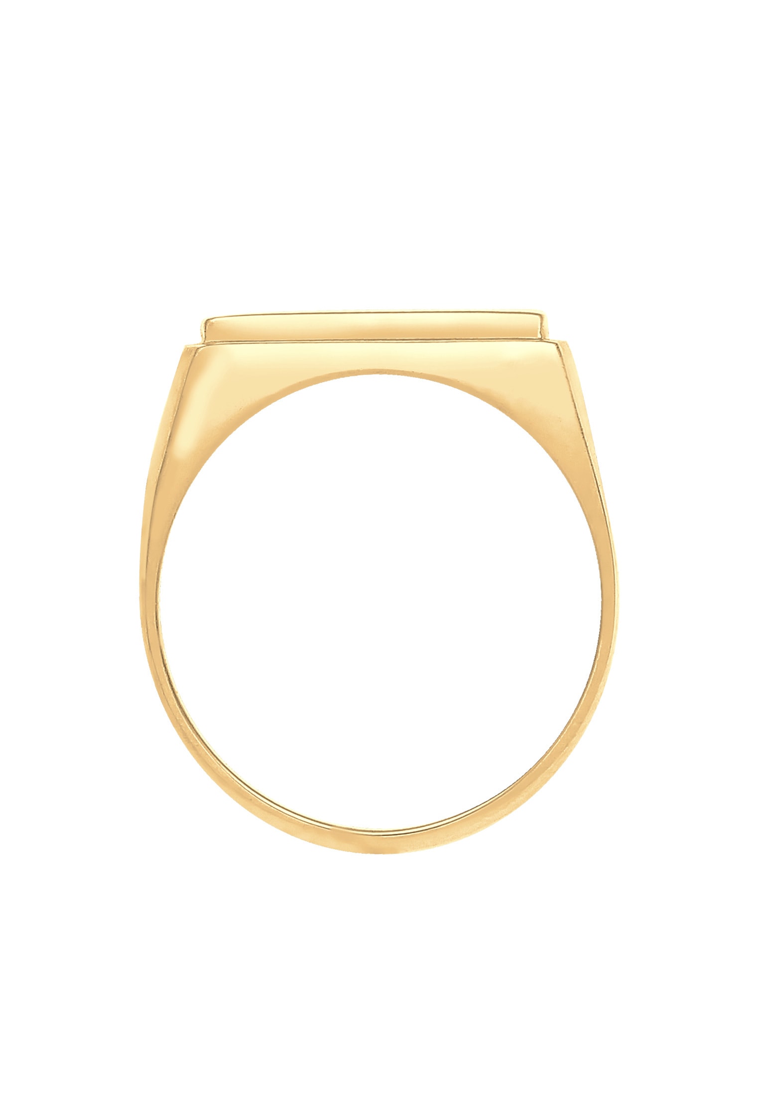 Elli Premium Siegelring »Ring Siegelring Geo Kristalle 925 Silber«