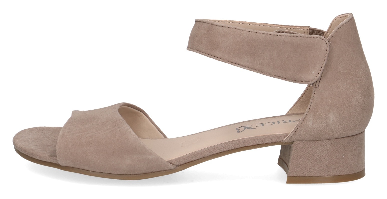 Caprice Sandalette, Blockabsatz, Sommerschuh, Sandale mit praktischem Klettverschluss