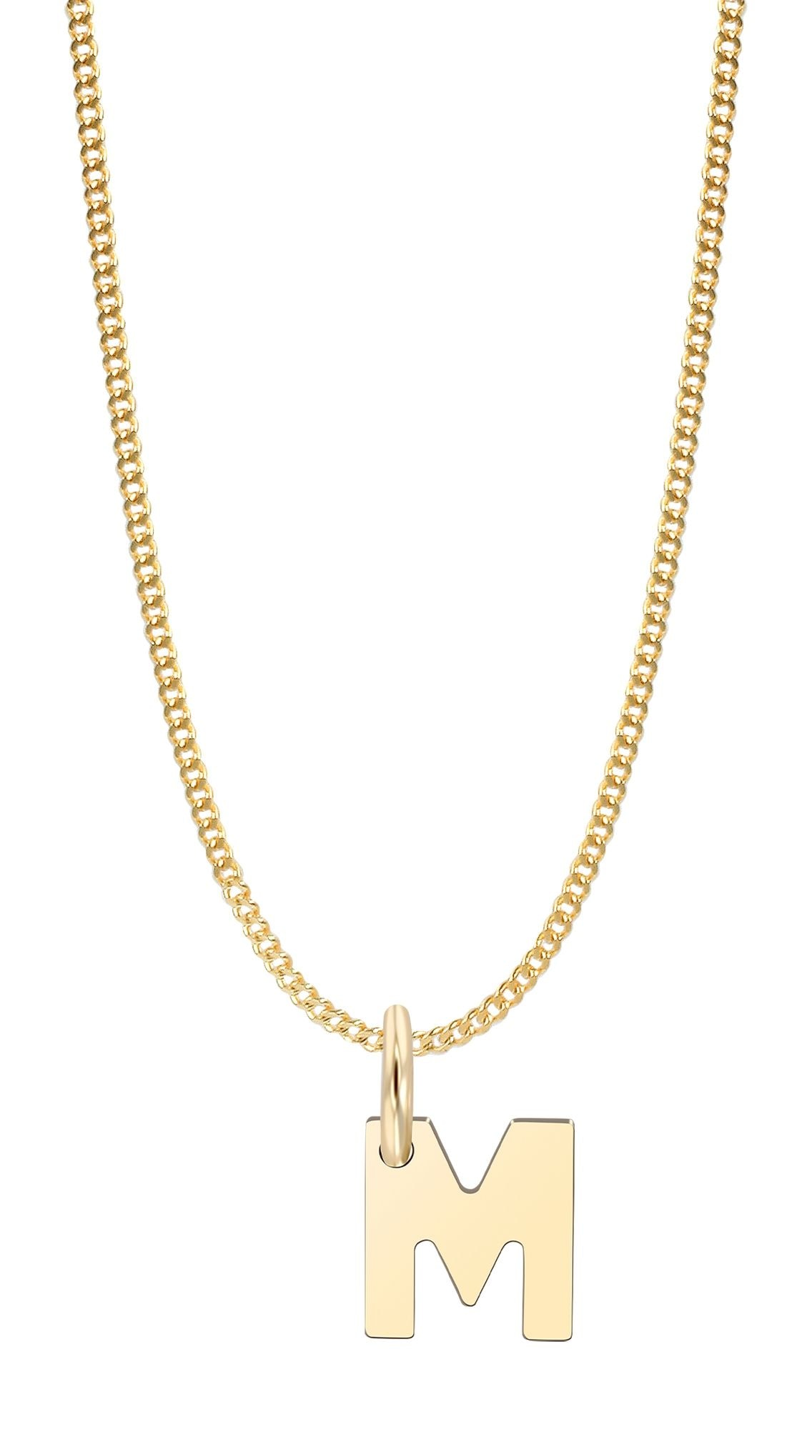 Adelia´s Buchstabenanhänger »Unisex Anhänger ¿ Buchstabe N Buchstabenanhänger aus 375 Gold«