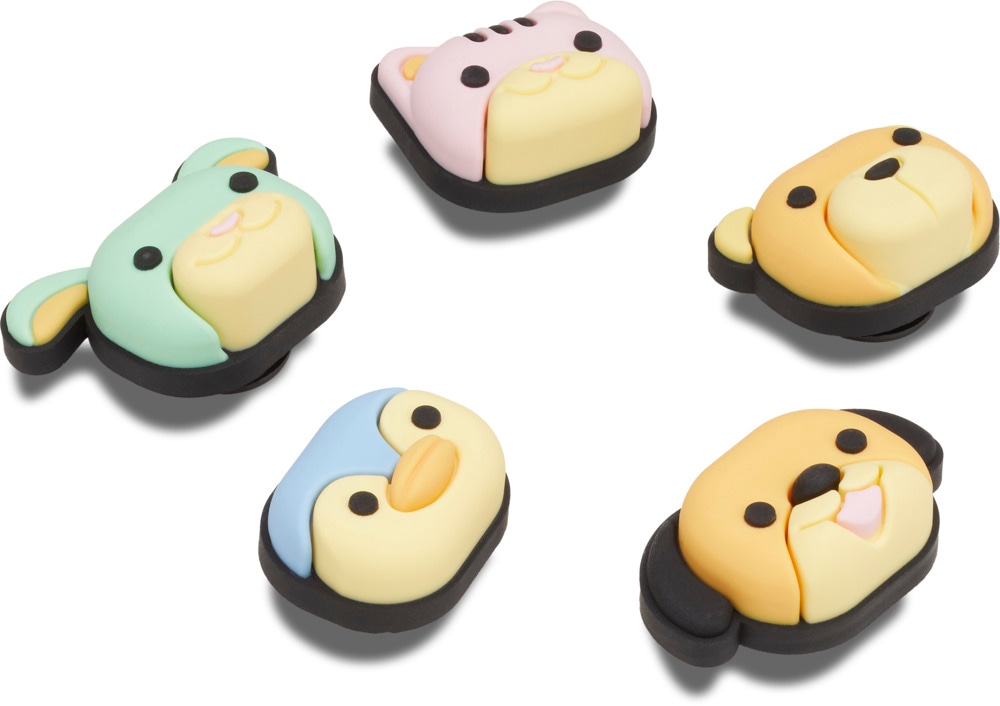 Crocs Schuhanstecker »Jibbitz™ Animal Friend« Set, Kein Spielzeug. Nicht für Kinder unter 3 Jahren geeignet, 5 Stk. Tiermotive für Crocs Schuhe