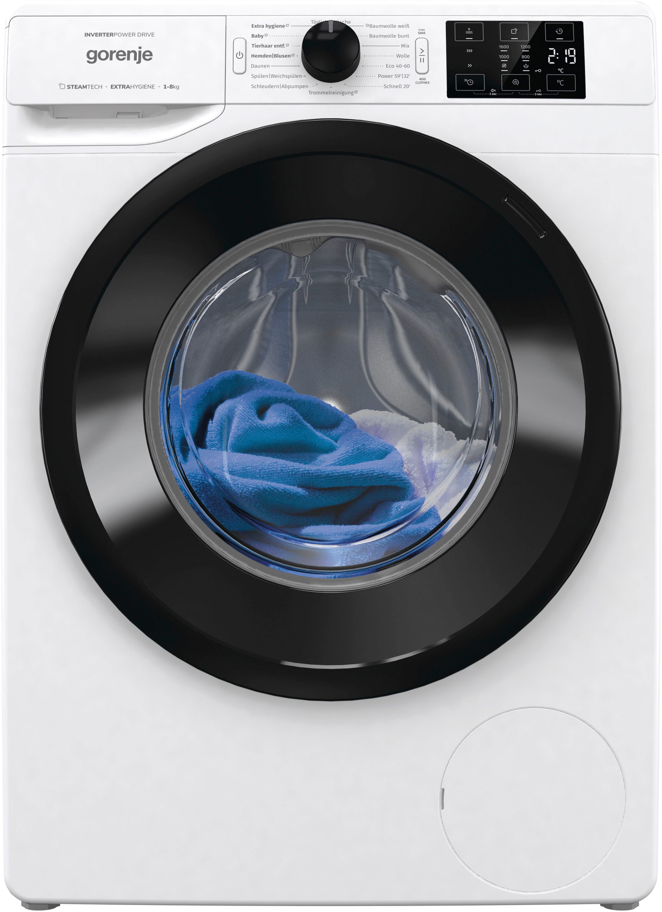 GORENJE Waschmaschine, WNEI86APS, 8 kg, 1600 U/min jetzt online bei OTTO