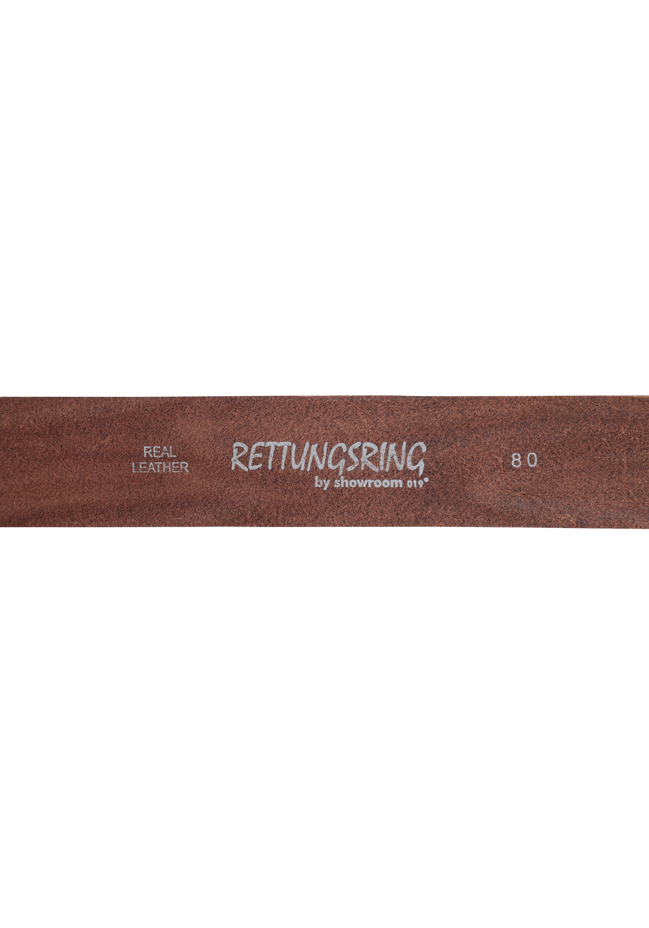 RETTUNGSRING by showroom 019° Ledergürtel, mit austauschbarer Schließe »Oval Nieten Kupfer«