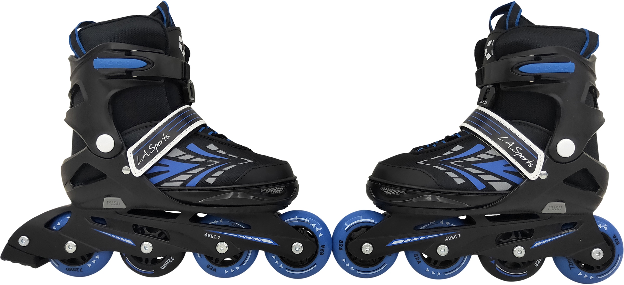 L.A. Sports Inlineskates »Softboot Kinder Jugendliche Größenverstellung 5 Größen verstellbar«