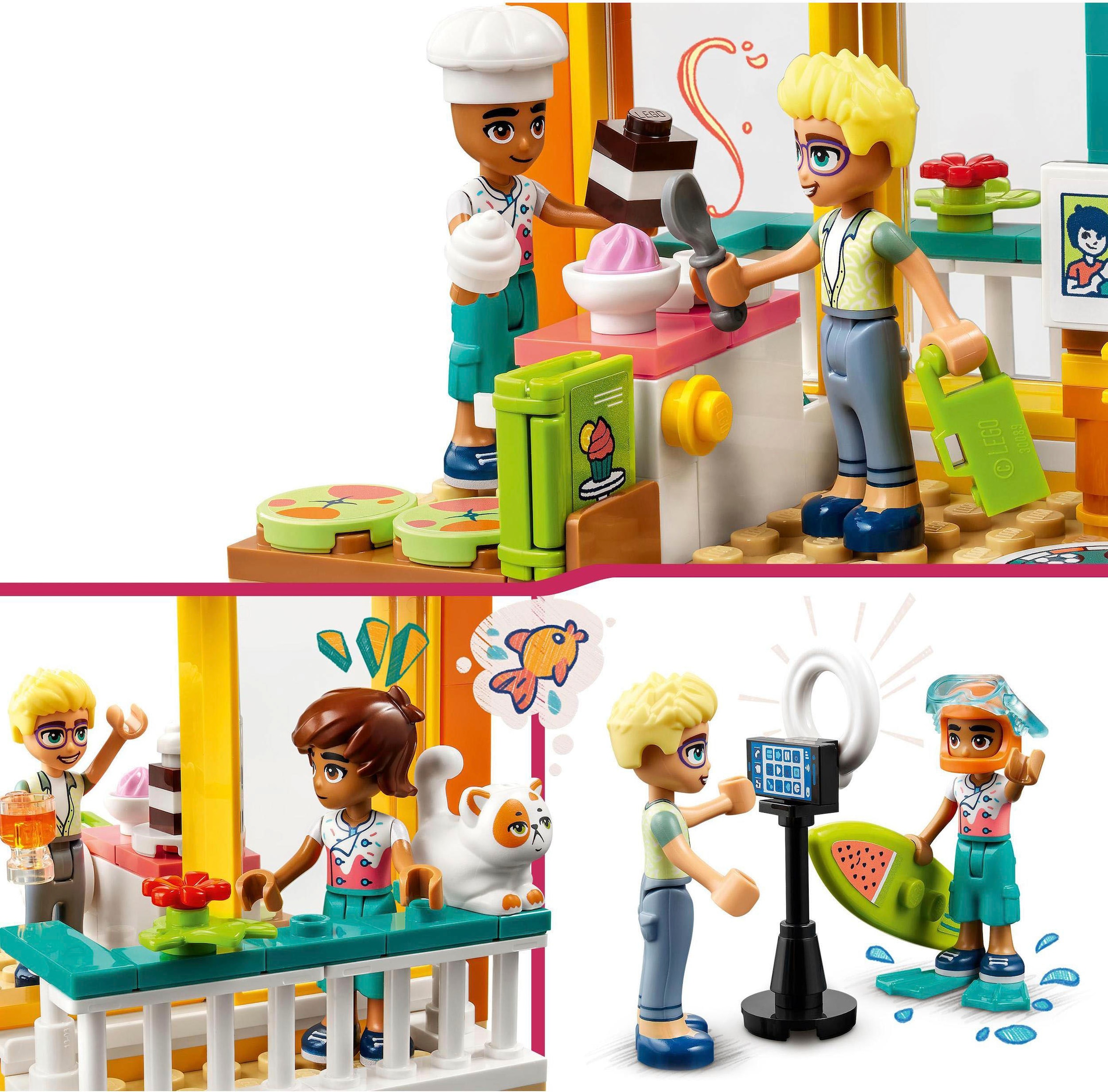 LEGO® Konstruktionsspielsteine »Leos Zimmer (41754), LEGO® Friends«, (203 St.), Made in Europe