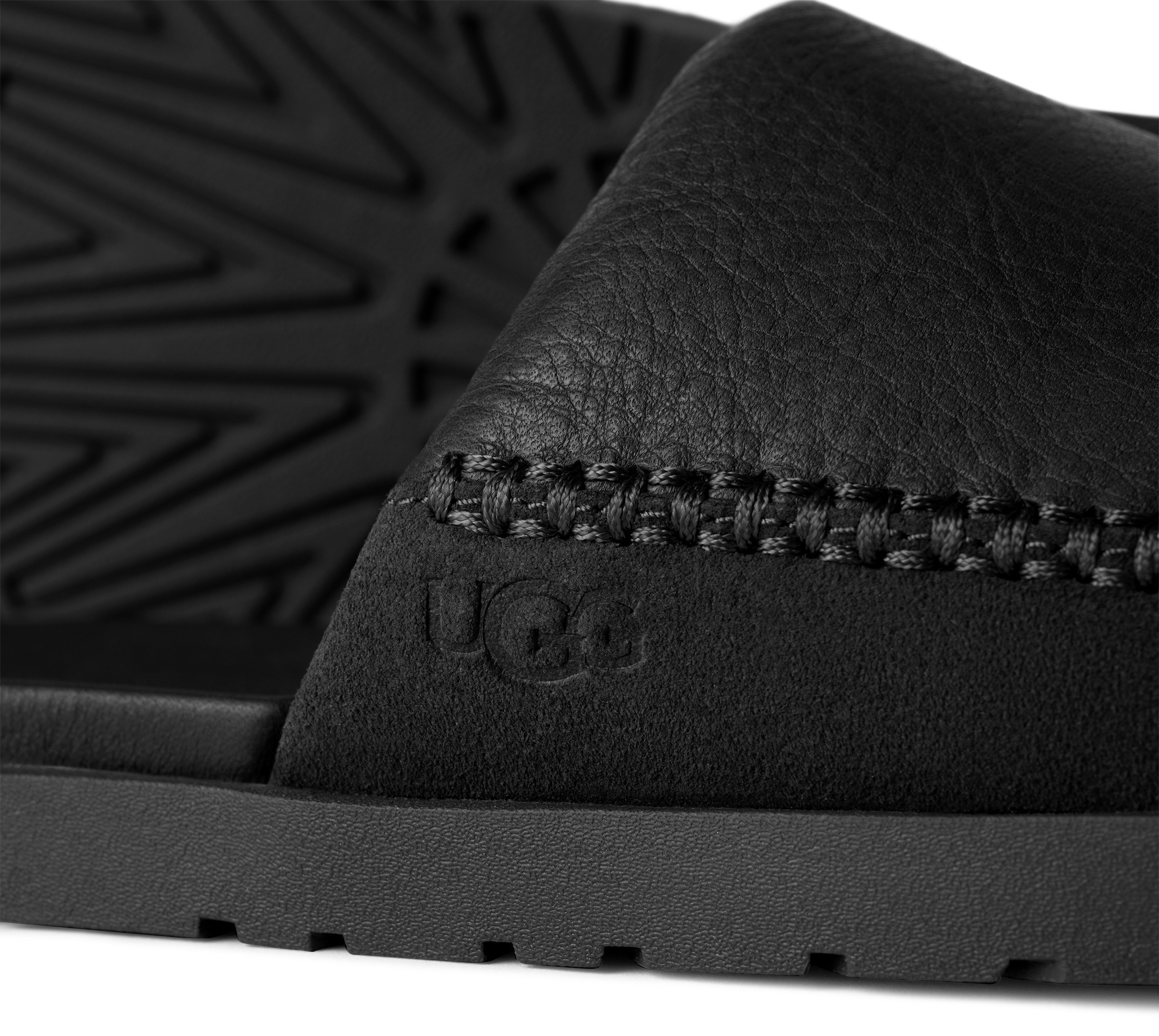 UGG Badepantolette »SEASIDE II SLIDE«  Strandschuh, Sandale mit seitlicher Ziersteppung