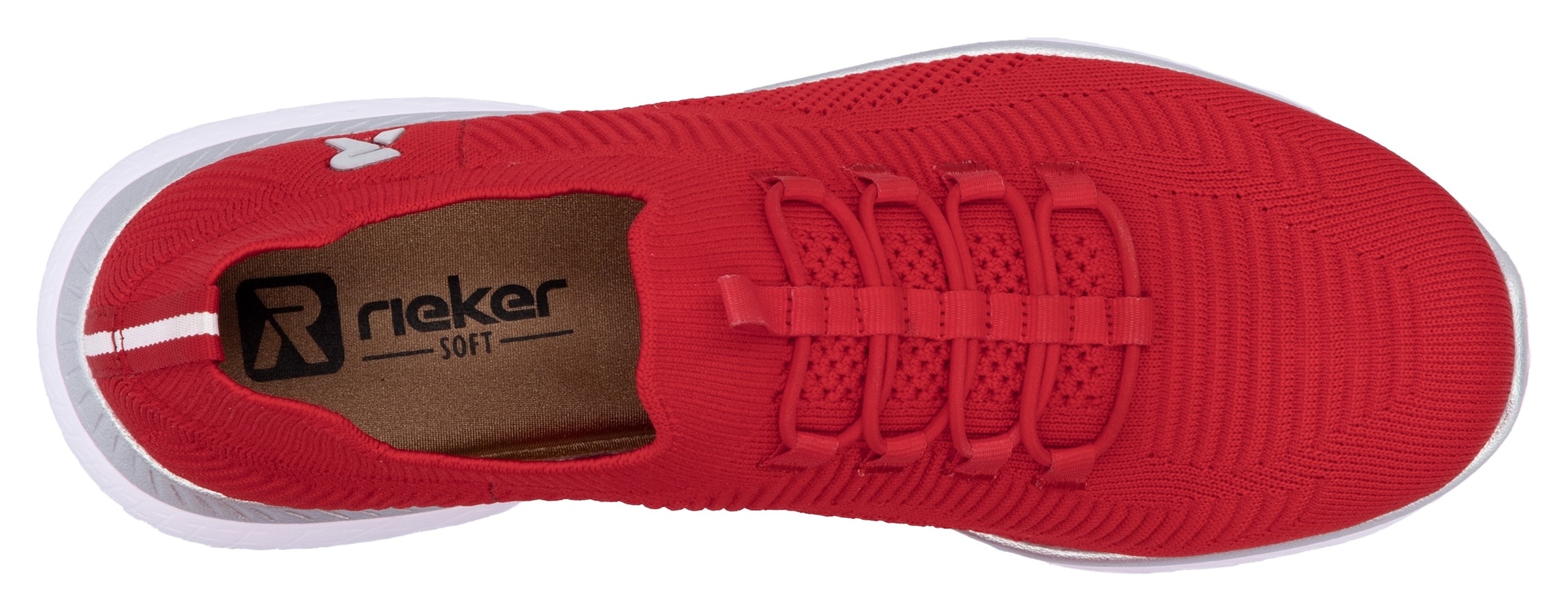 RIEKER Sport Slip-On Sneaker, Slipper, Freizeitschuh, Schlupfschuh mit Elastik-Einstieg