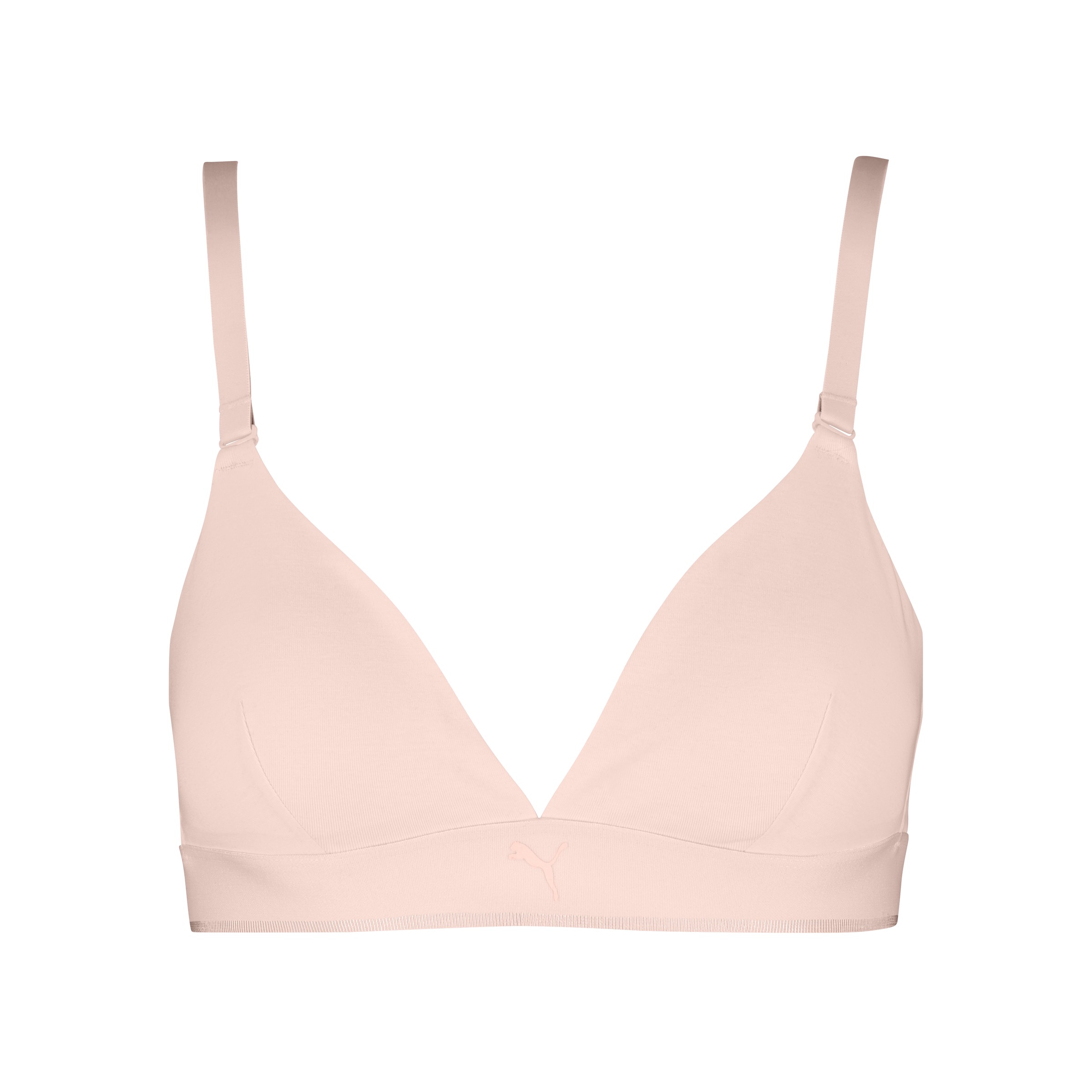 PUMA Bralette »PUMA WOMEN COTTON TRIANGLE BRALETTE 1P« herausnehmbare gepolsterte Cups für anpassungsfähigen Look